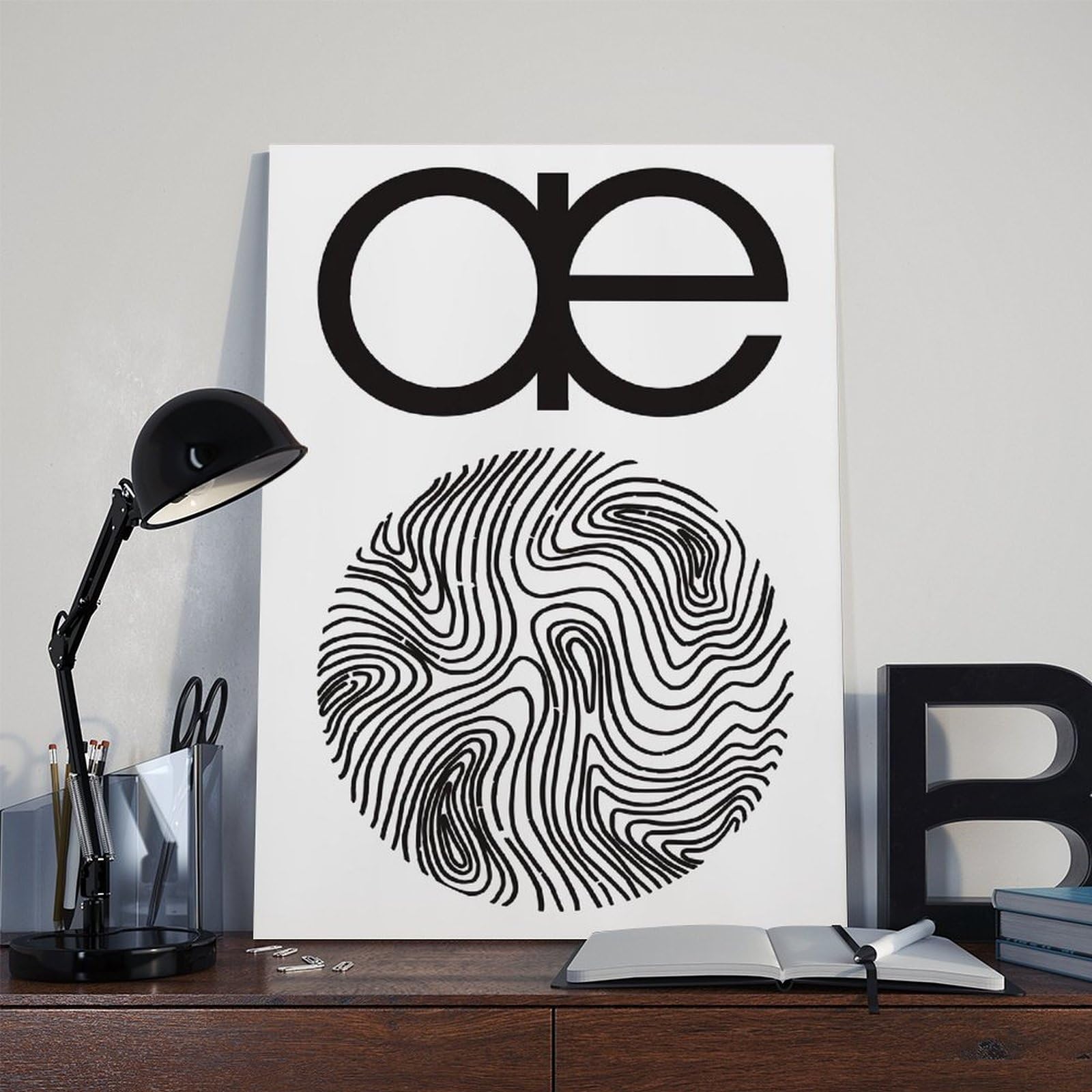 Autechre - Poster su tela con musica elettronica anni '90, decorazione per camera da letto, ufficio, stanza, regalo, 50 x 75 cm