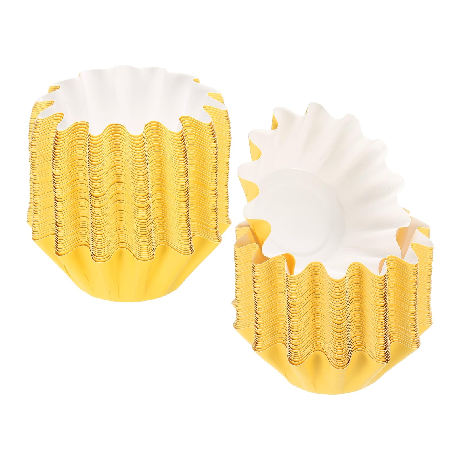 Caissettes à cupcakes en papier résistant à la graisse pour muffins parfaits jaune x200