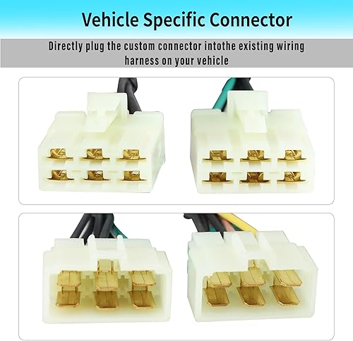 Miniatura 3 de Oyviny Arnés de cableado de remolque personalizado de 4 vías del lado del vehículo para Toyota Tacoma 1995-2004/Toyota Pickups 1984-1995, Arnés de