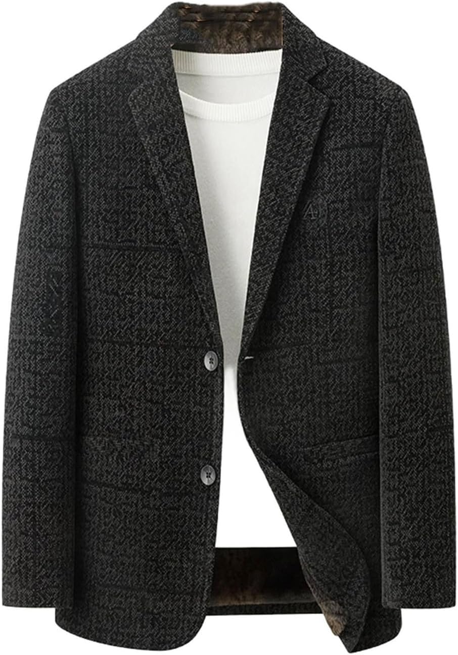 Mens Long sleeves Fashionable Stylish Versatile Trendy Business Casual Chenille Suit Jackets