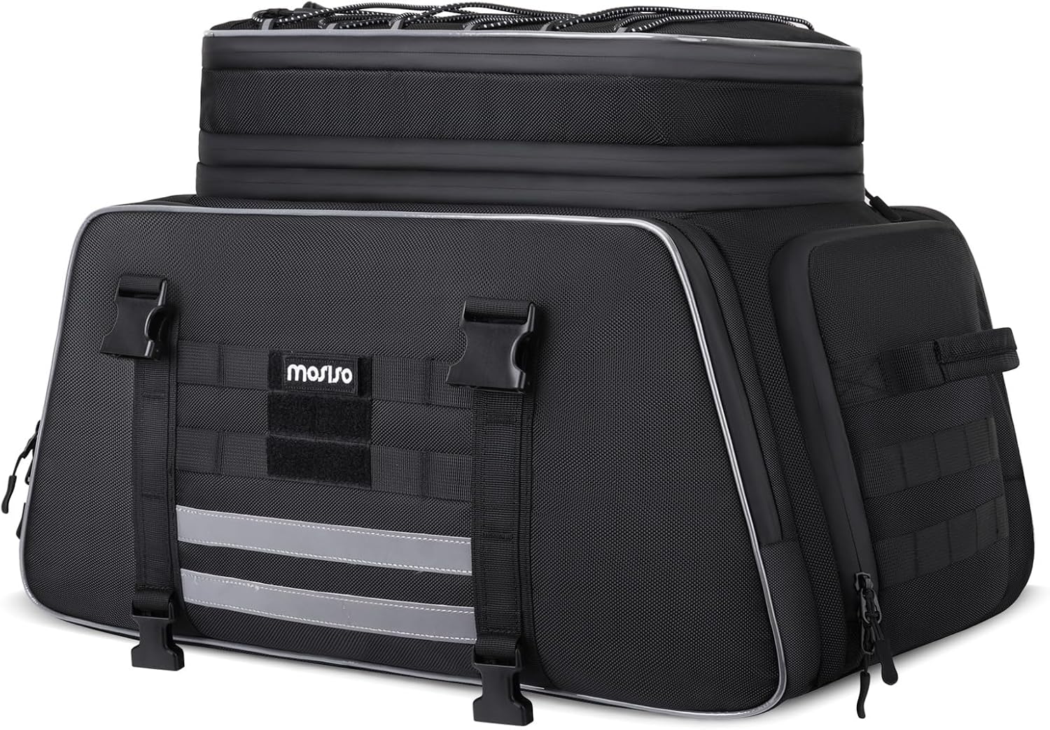Bolsa de equipaje para moto MOSISO 42-48 L negra miniatura 1
