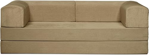 TUFT & FINCH Sofá extraíble de 3 plazas premium, sofá biplaza convertible para cama, sofás para sala de estar, oficina, apartamento y espacios