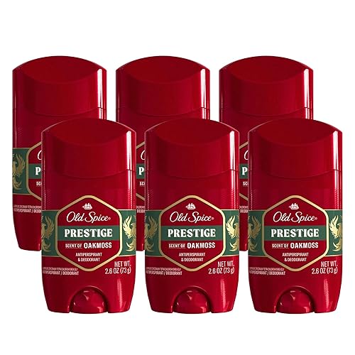 Old Spice Prestige, desodorante antitranspirante para hombres, protección contra olores 48 horas, 2.6 oz (paquete de 6)