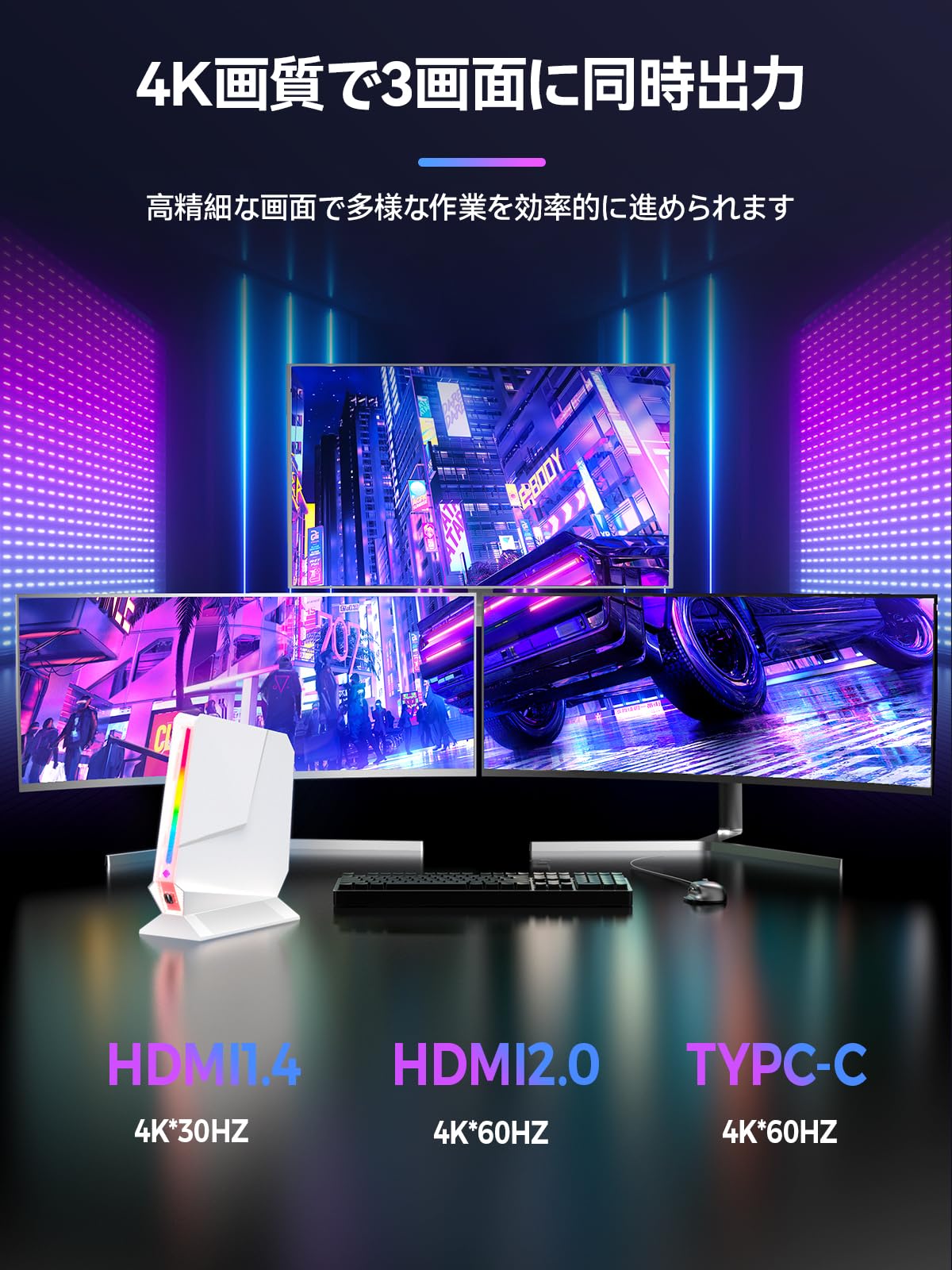 Amazon.co.jp: TOPGRO ミニPC ゲーミング Core i7-8750H / GTX1050