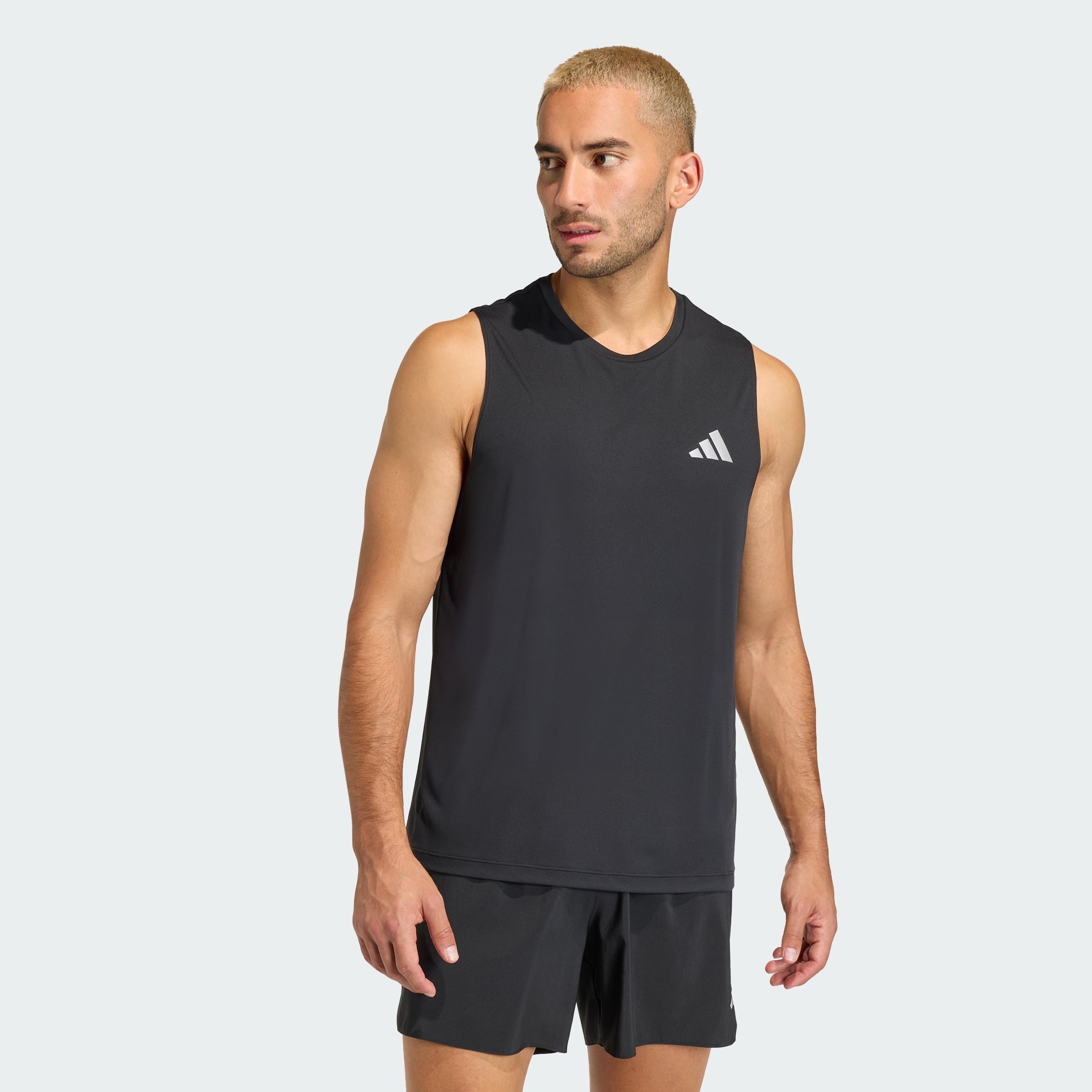 adidas Men's Adi365 Running Essentials Tank Shirt, Black, XL