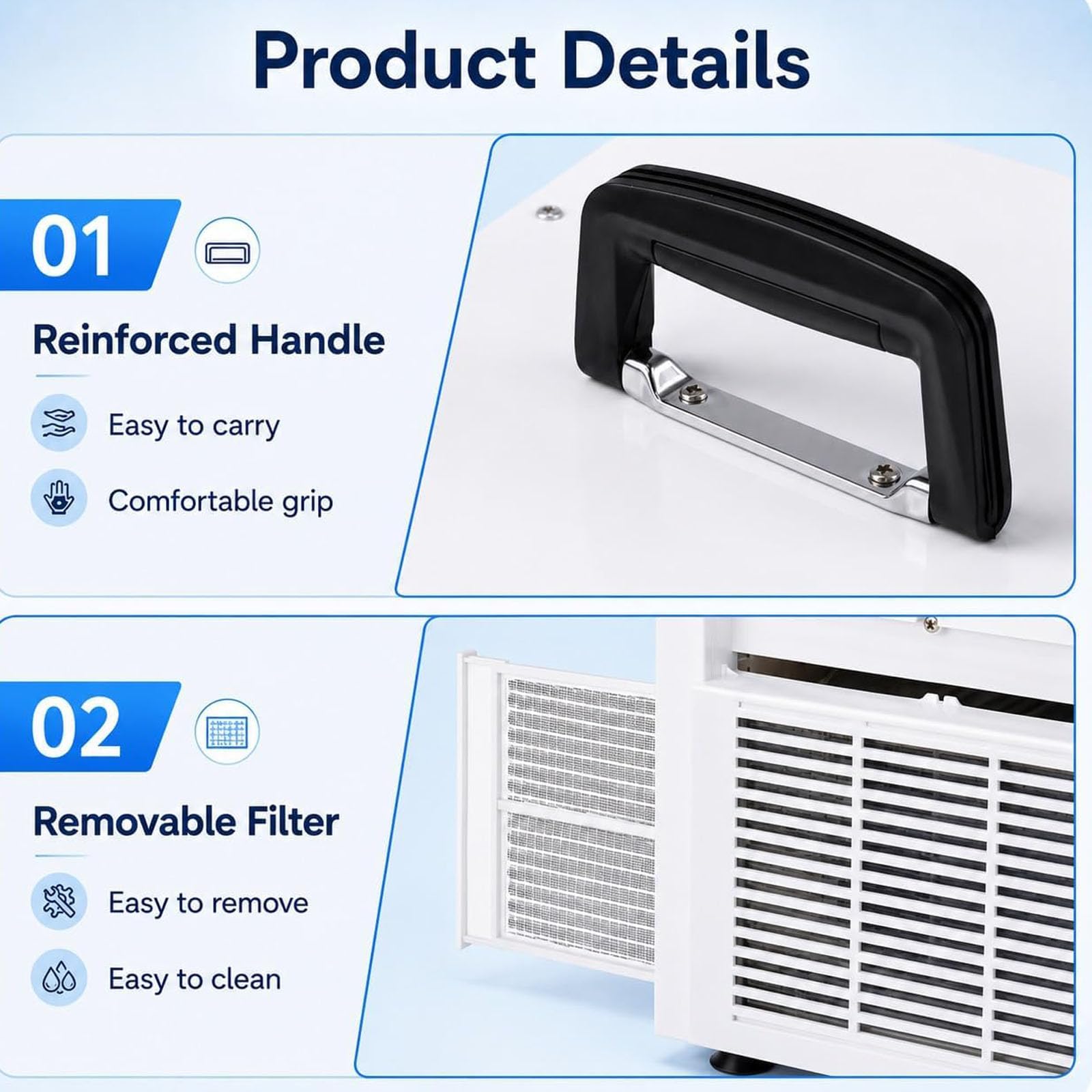 Aire Acondicionado Split System 3000 BTU Unidad de AC para Camping