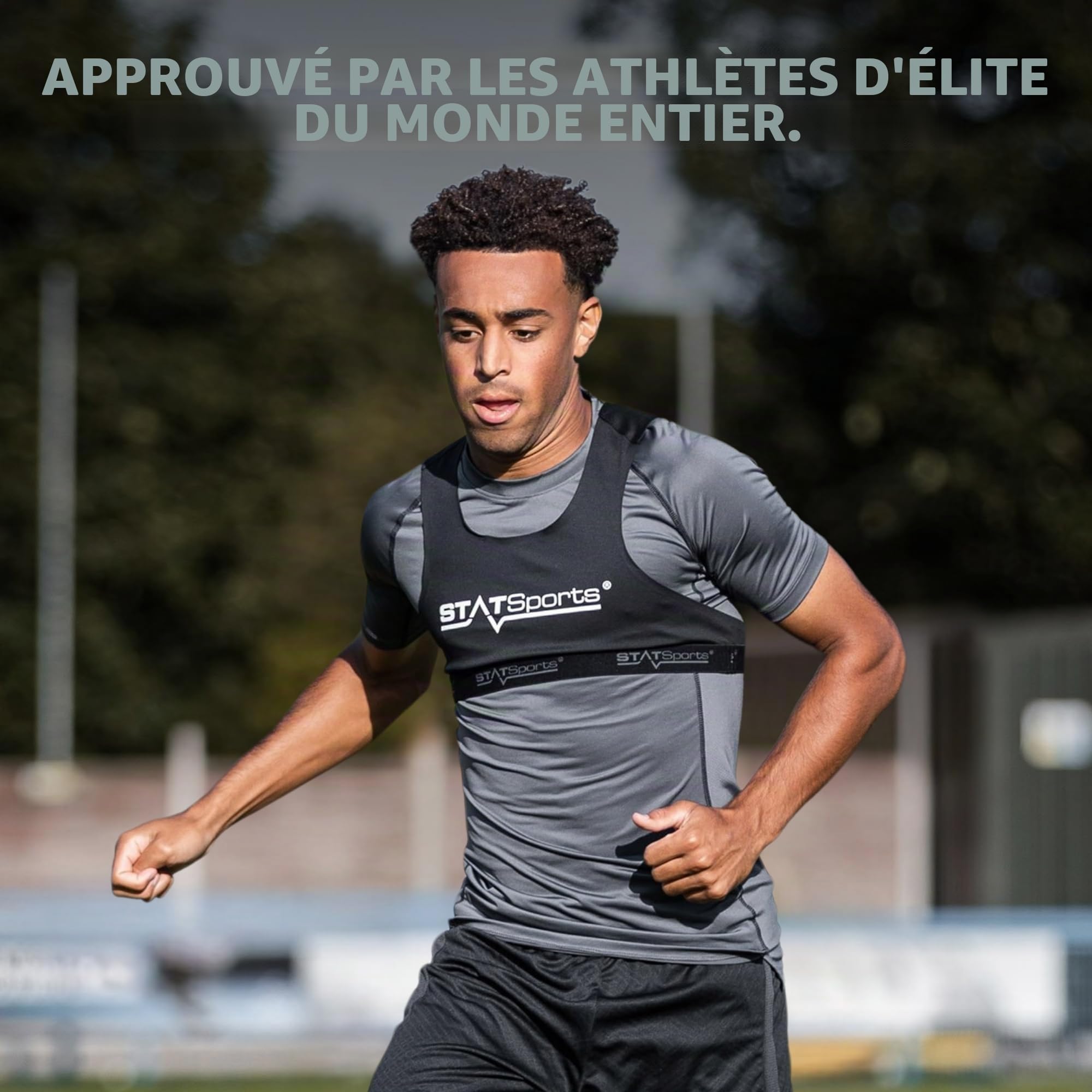 STATSports Gilet GPS Football (Gilet Seul – Pod Non Inclus) - Brassière GPS pour Academy – Gilet de Sport avec Poche Sécurisée pour APEX GPS Tracker – Porté par Joueurs Pros