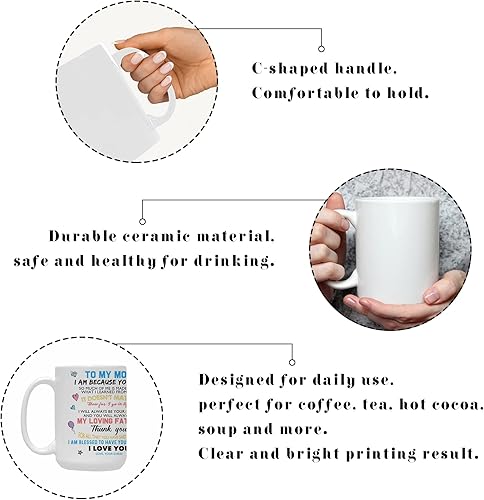 Miniatura 2 de Taza personalizada con foto para mamá, tazas de café de cerámica personalizadas, regalos del día de la madre para mamá de parte de hija hijo, taza