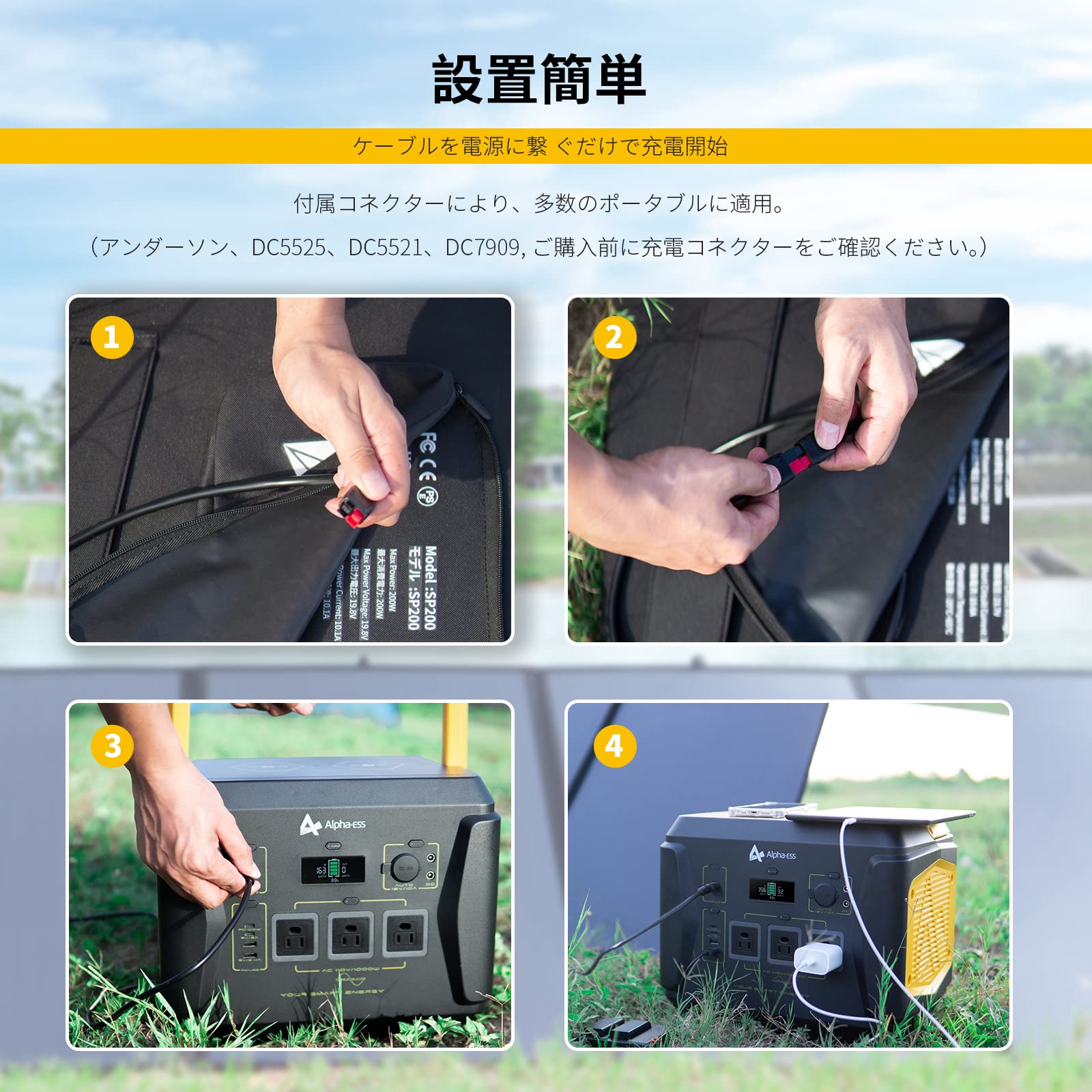 Amazon.co.jp: 【節電対策】ソーラーパネル 200W 折り畳み式 太陽光