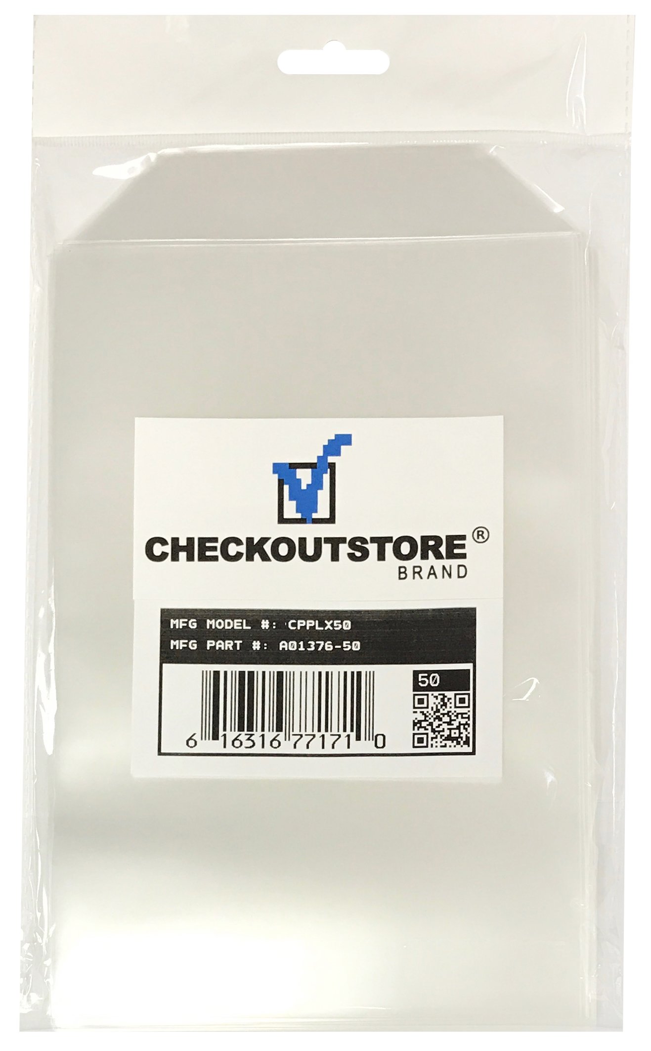 CheckOutStore Clear Storage Pockets (5 5/8 x 8 1/2) - Ideal for Organizing Stamps, Dies, and Craft Supplies (Pack of 100)