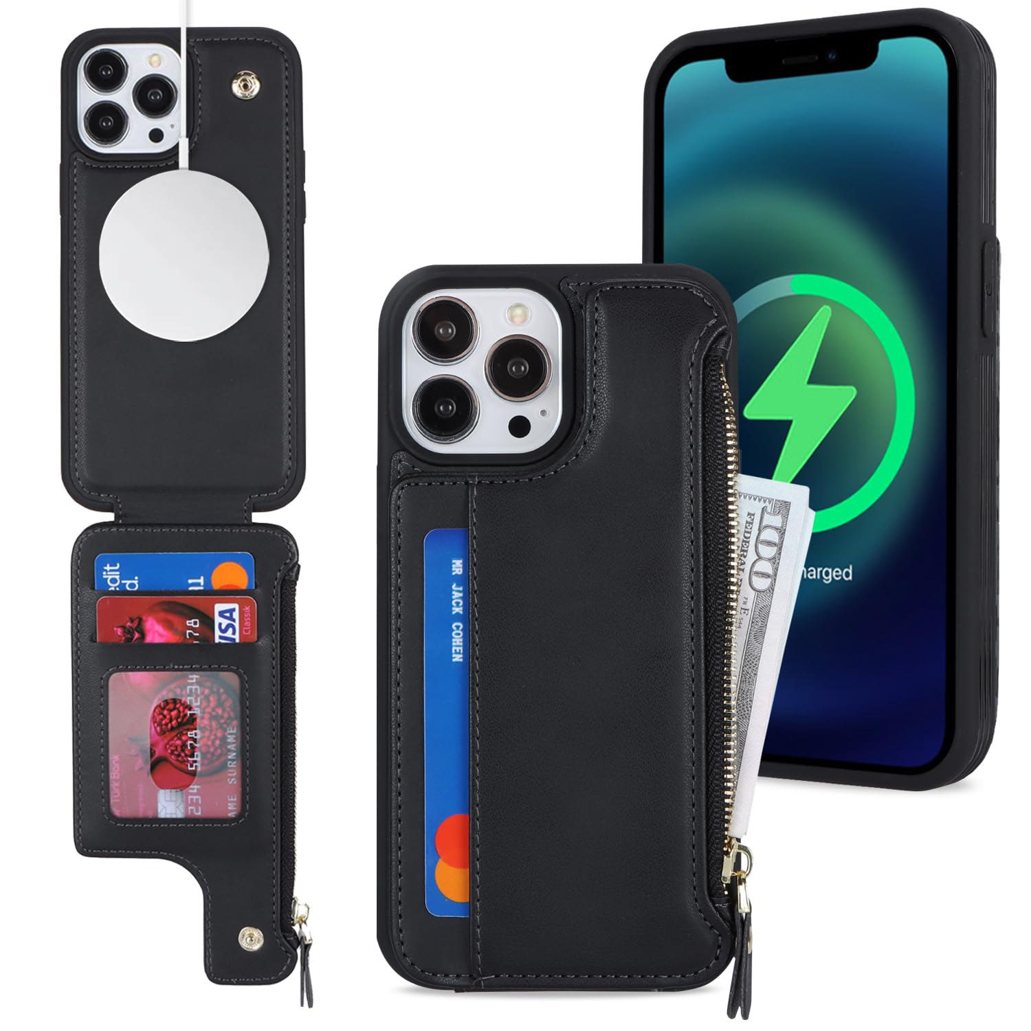 SailorTech iPhone 15 Pro Case with Credit Card Holder magsafe
