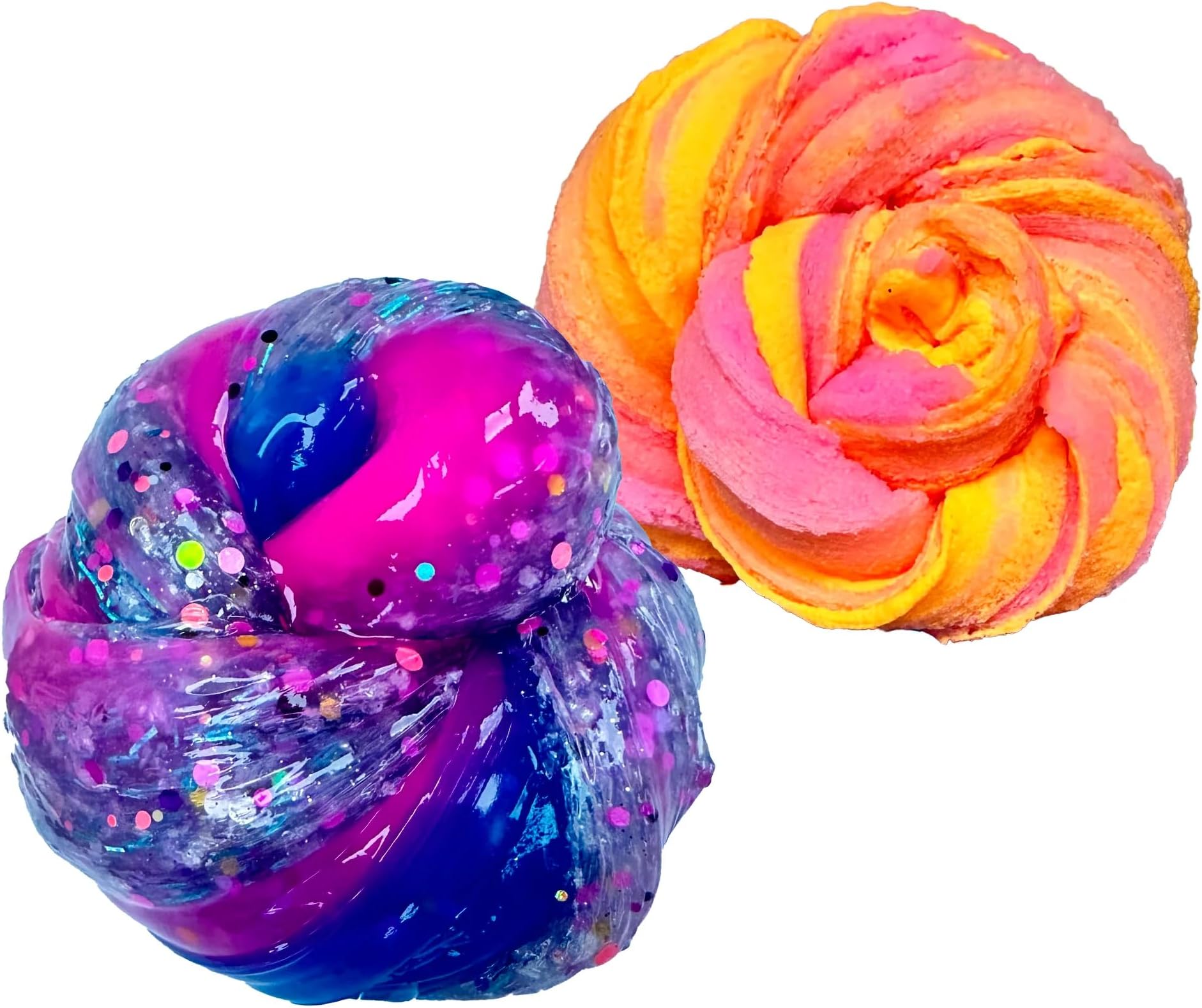 Compound Kings Ultimate Fluffy Slime 40 Pack Bulk Party Pack, Birthday & Holiday Favors, Classroom Rewards, Arts and Crafts Mega Set for Boys and Girls, Stocking Stuffer