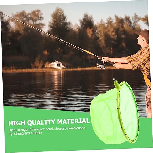 Miniatura 4 de INOOMP Red de pesca de repuesto para cabeza de pesca, red de aterrizaje, bolsa de red de pesca, red de captura de peces, herramientas al aire libre,