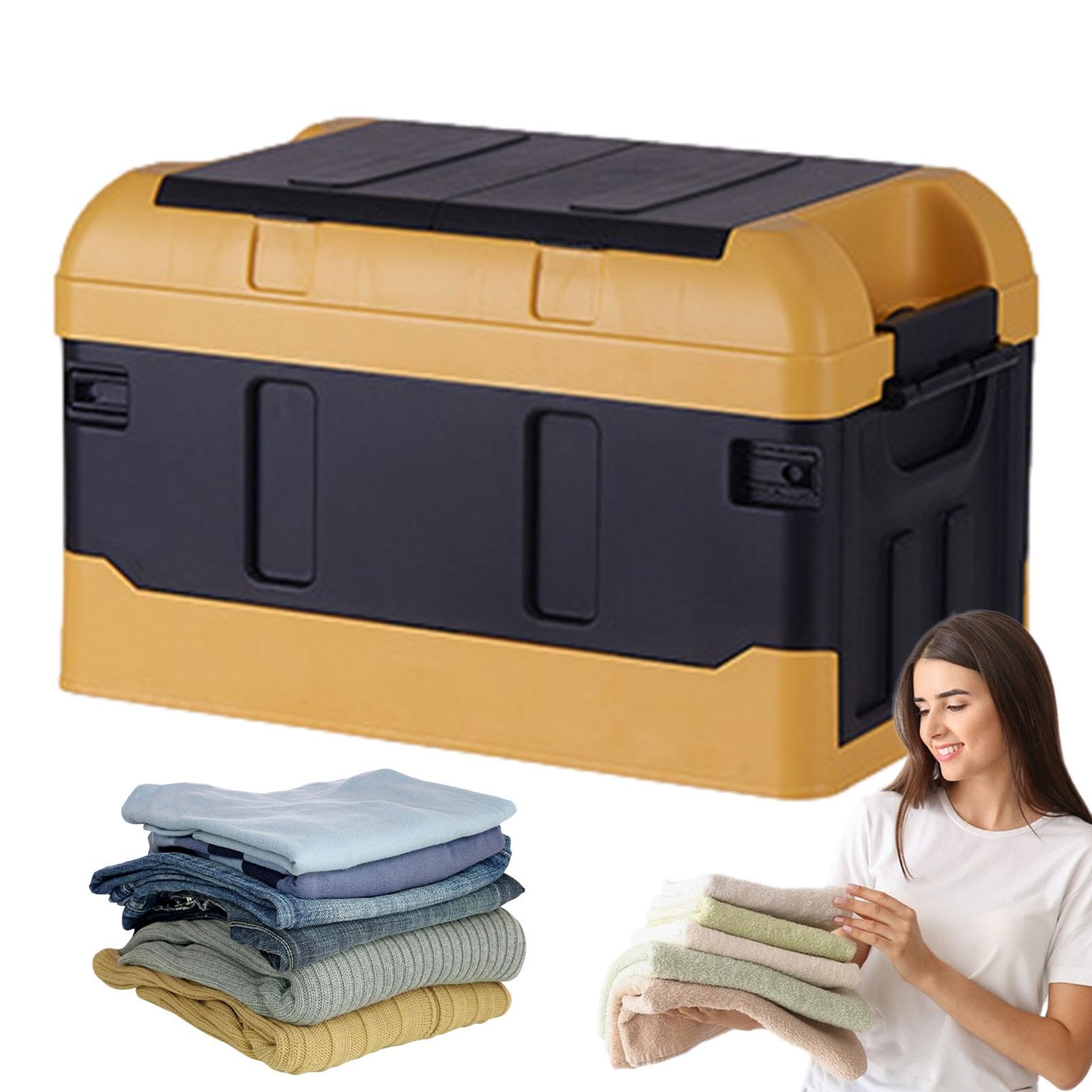 Camping Aufbewahrungsbox - Faltbare Kofferraumbox | Große Kapazität Fallsichere Auto Kofferraum Aufbewahrungsbox Auto Faltbox für Auto und LKW | Fallsichere Auto Kofferraum Aufbewahrungsbox Auto Faltbox für Auto und LKW