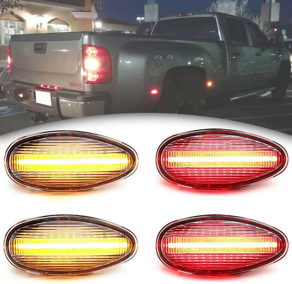 NSLUMO LED Side Fender Marker Lights for 20012014 Chevy