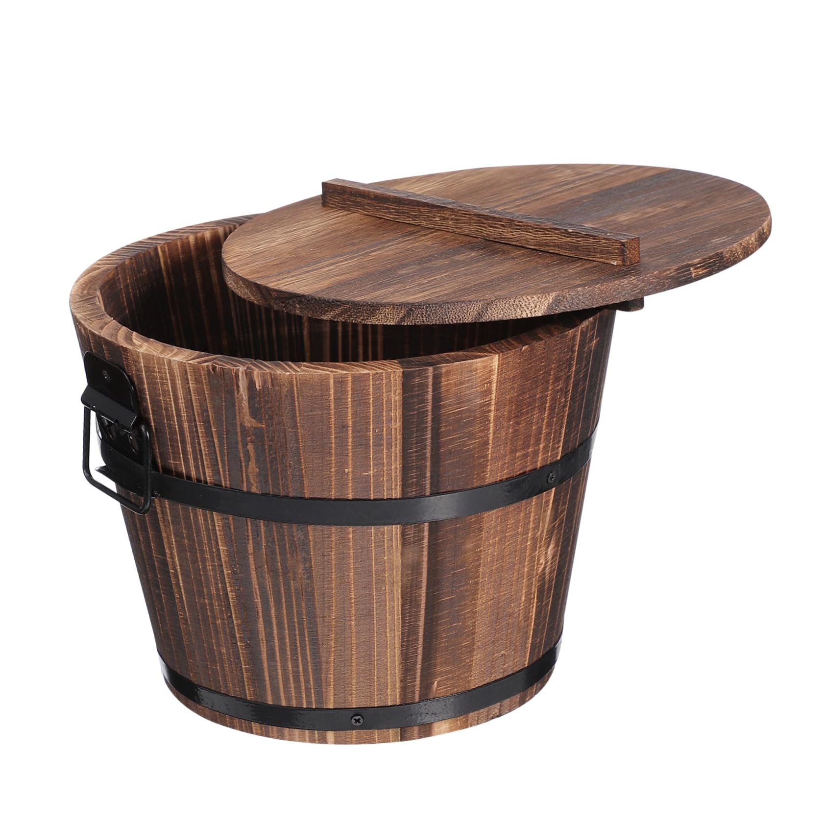 Panier de rangement en bois pour conserver le riz des sushis