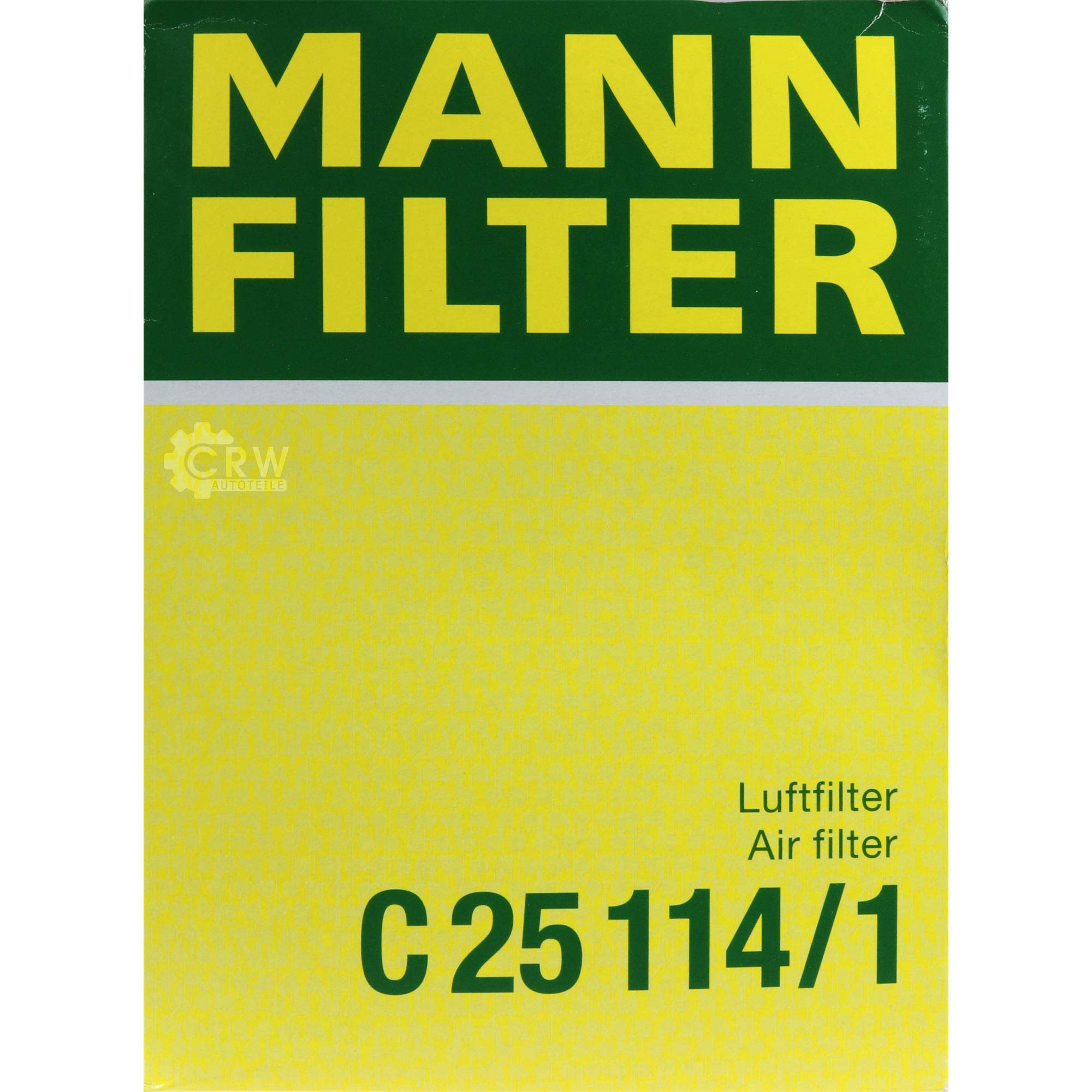 Paquete de inspección Kit de mantenimiento de filtros con filtro de aceite HU 925/4 x, filtro de aire C 25 114/1, filtro de combustible WK 516/1, filtro de habitáculo CU 2835, tornillo de