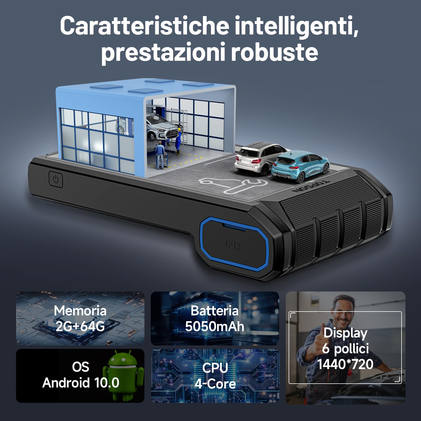 TOPDON ArtiDiag800 BT 2, strumento di diagnostica per tutti i sistemi, oltre 28 funzioni di manutenzione, controllo bidirezionale, wireless Bluetooth, 2 Anni di Aggiornamenti Inclusi