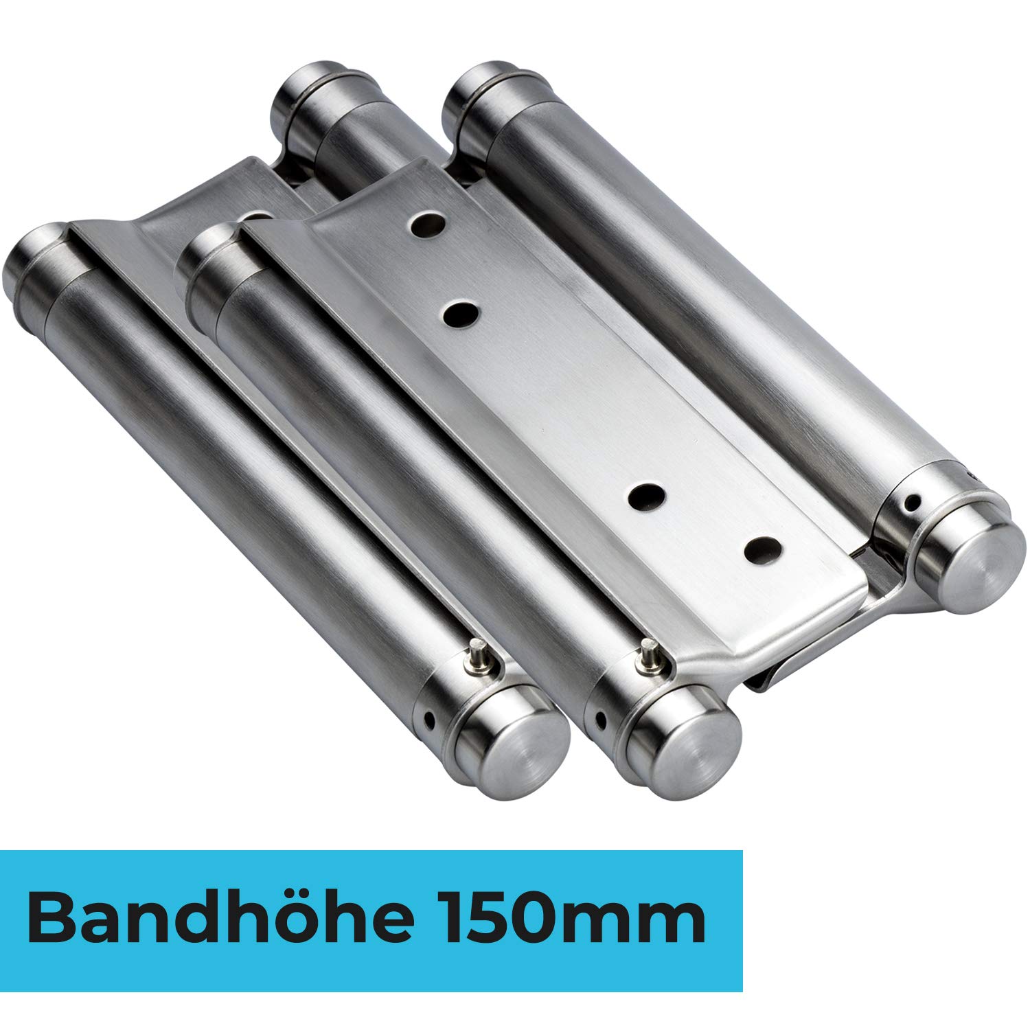 Stahlia Scharniere Edelstahl Pendeltürscharnier (1 Paar) Türscharniere 150mm Scharniere Gartentür Gartentor Scharnier Türband für Saloontür
