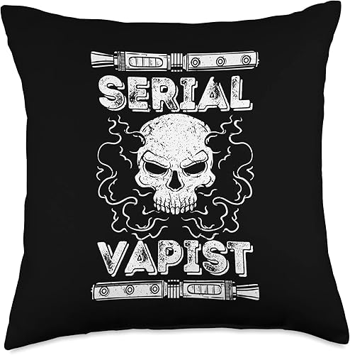 Vape Vapor E-Smoker Serial Vapist E-Cigarette Vaping - Almohada (18 x 18 pulgadas), multicolor