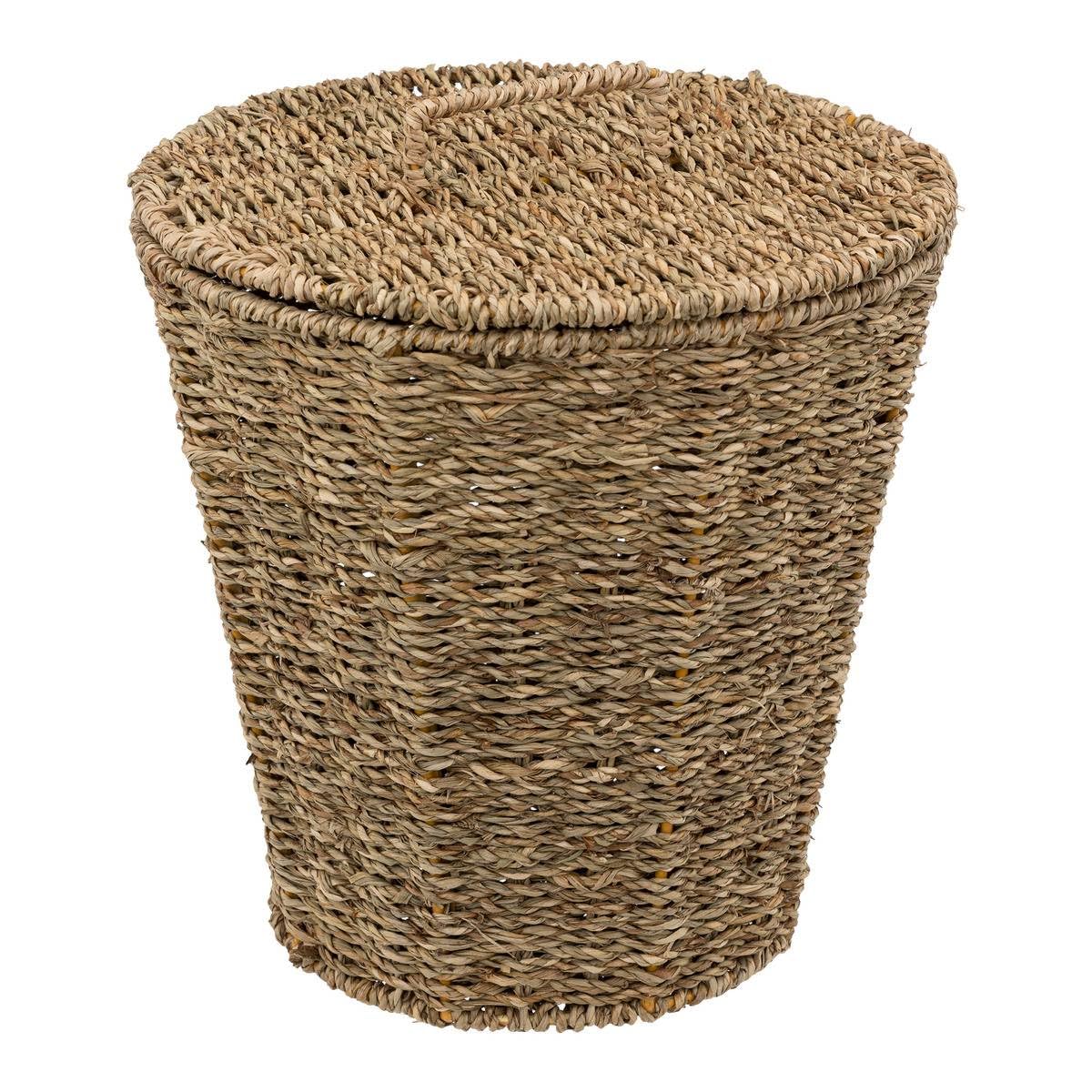 Five - Papelera de baño con tapa de Seagrass 9 L