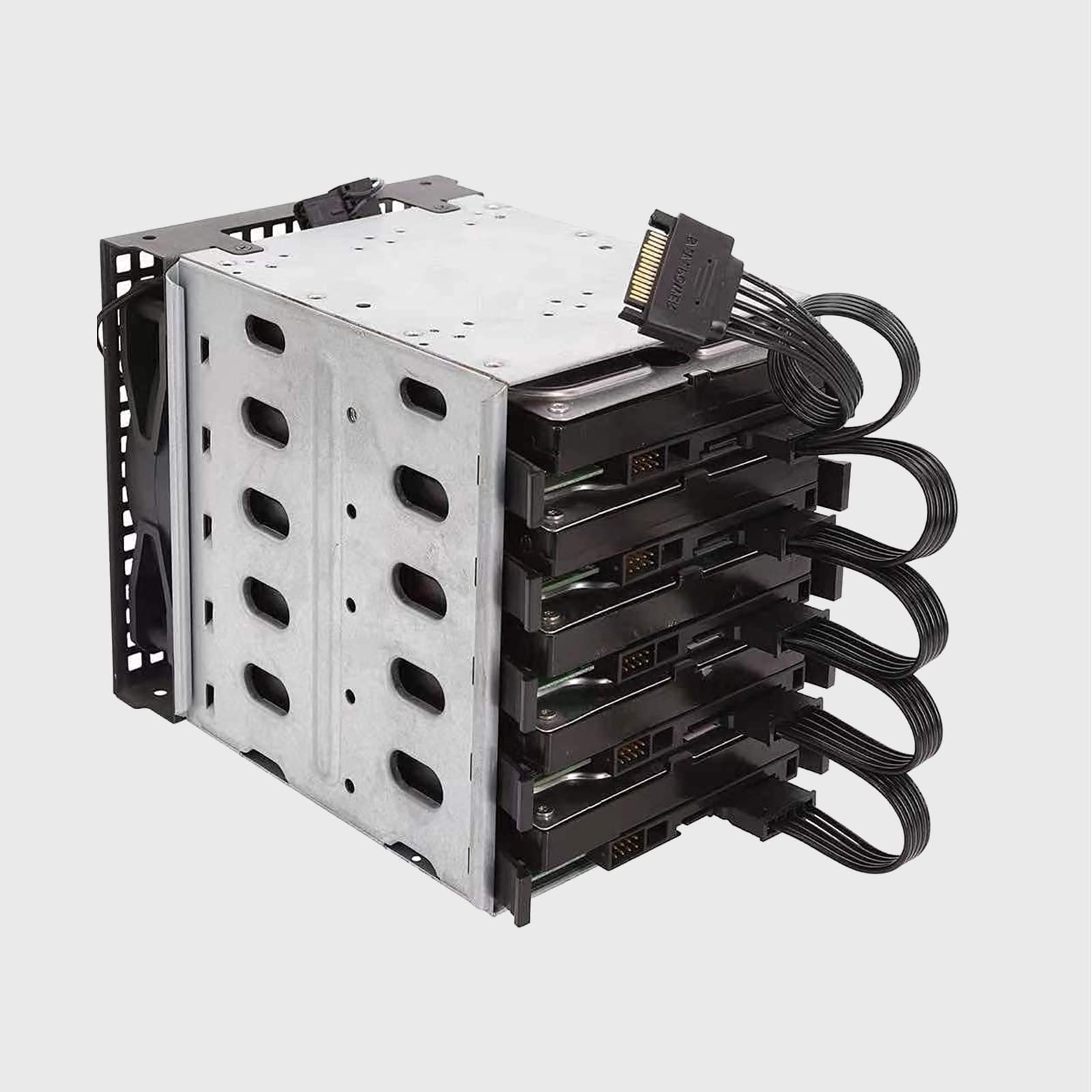 Paquete de 2 cables de extensión de alimentación SATA de 15 pines a 5 SATA para HDD/SSD - 21 pulgadas 7