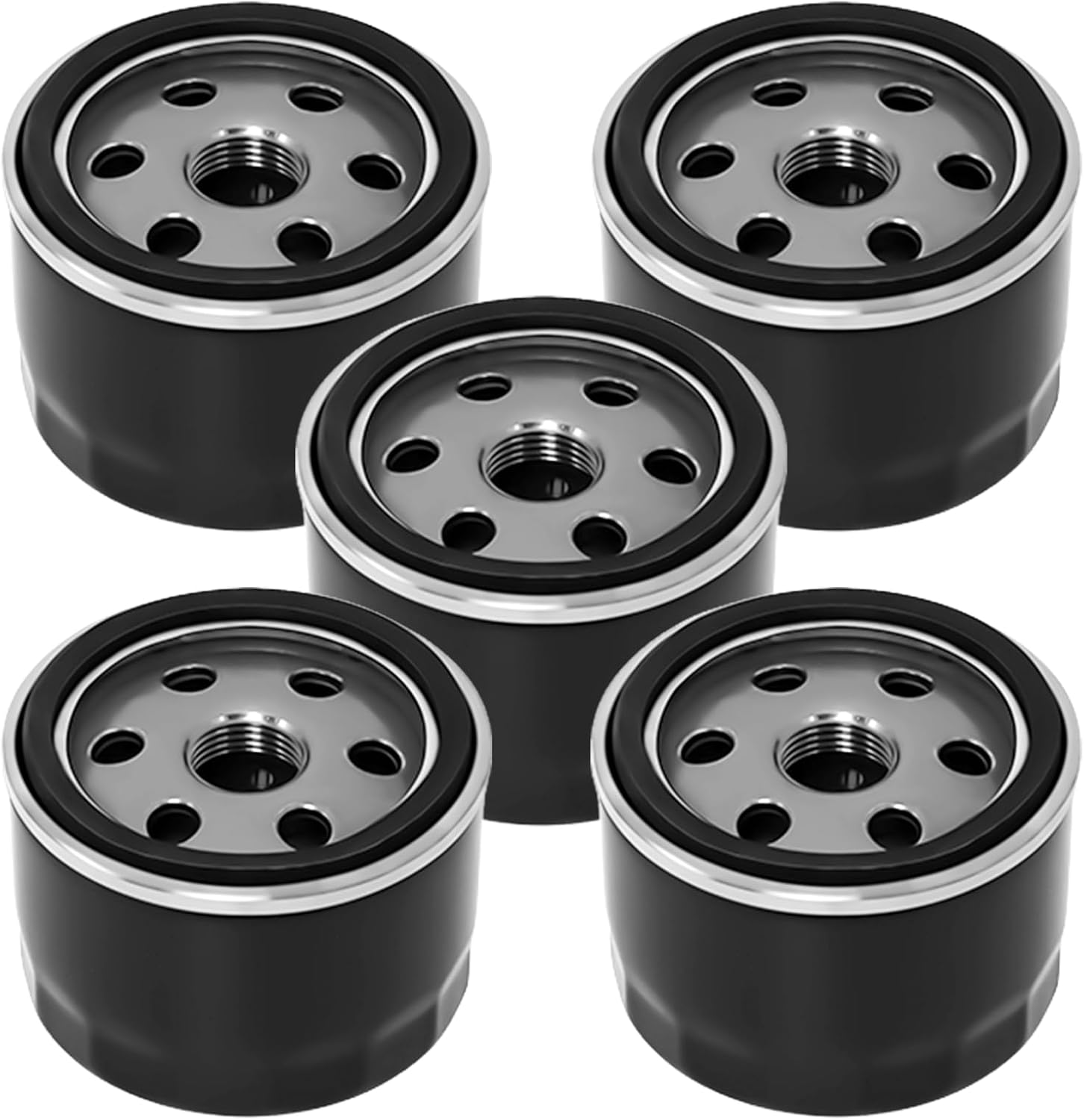 492932 492932S 49065-0721 49065-7007 Oil Filter Compatible with Briggs & Stratton 695396 John Deere GY20577 AM125424 Kawasaki FR691V FR651V FR730V Kohler 28-050-01-S Husqvarna 531307389 (5-Pack)