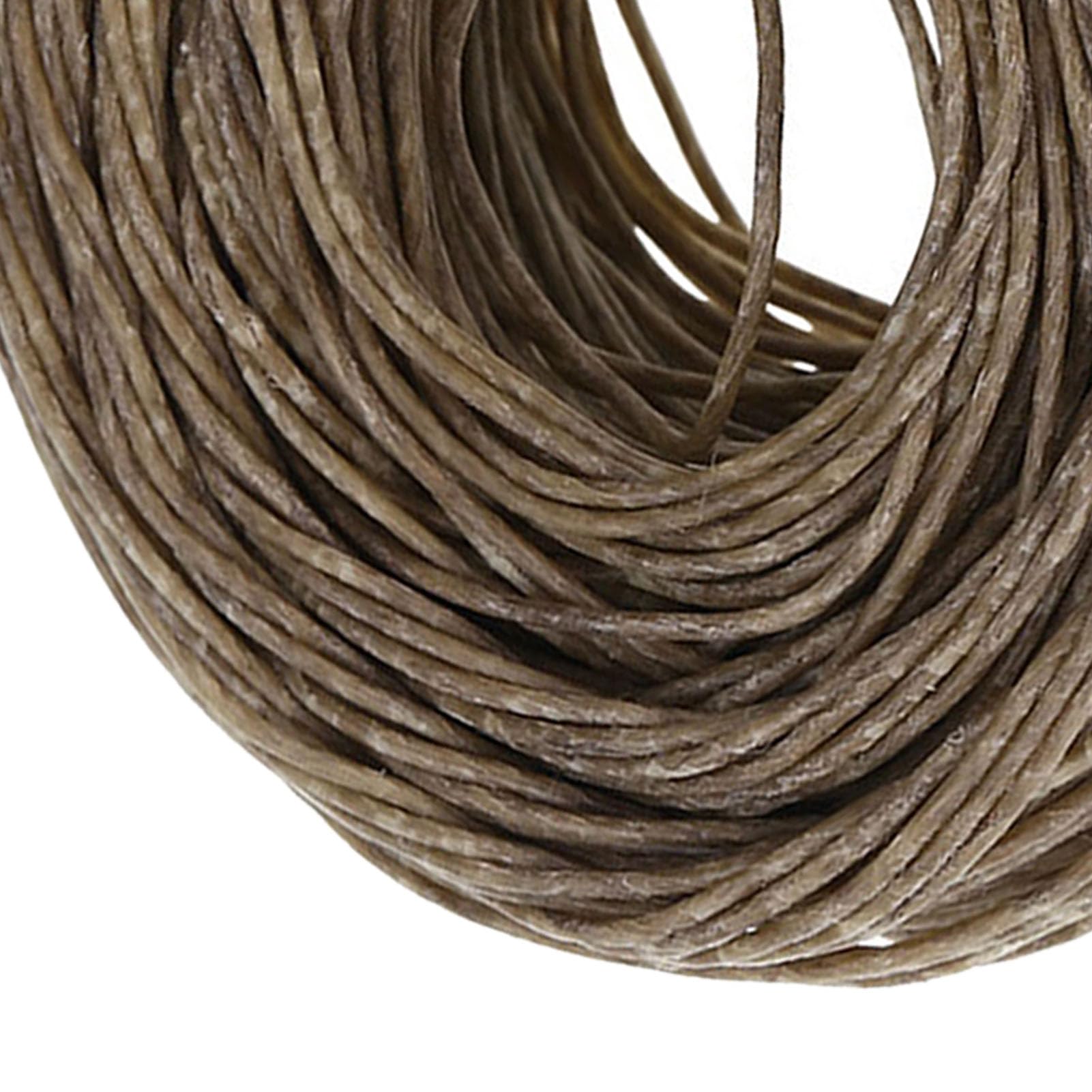 Ejoyous Knot Konopny Organiczny Knot świecy Konopnej z Czystym Woskiem Pszczelim 61 M 1,2 Mm Przycięty na Wymiar dla Majsterkowiczów Produkujących świece Lampy Olejowe Ręcznie Robione świece (Ciemny)