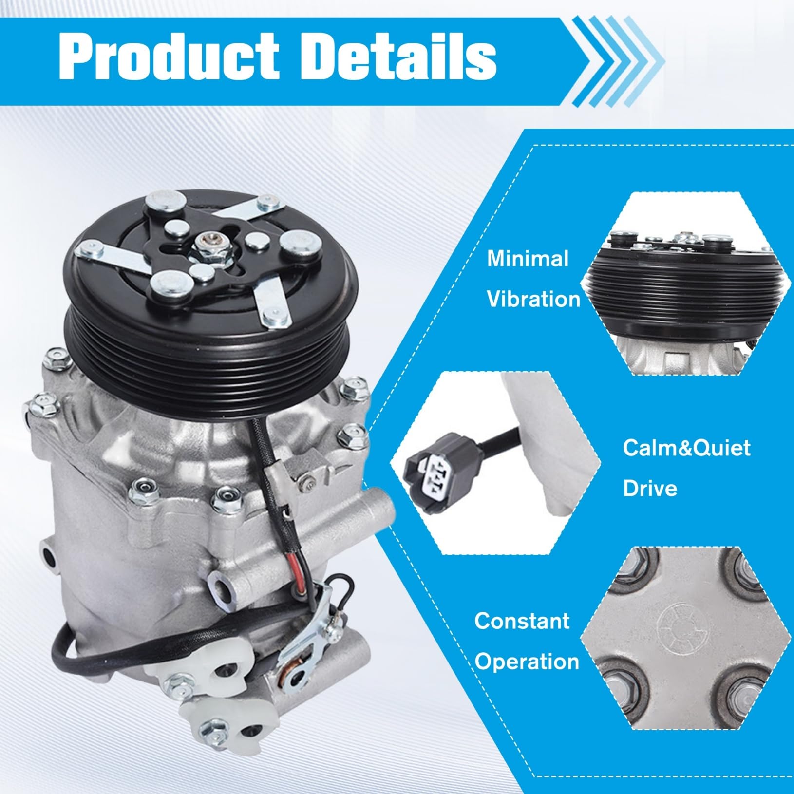 LABLT Sostituzione Compressore A/C per 2002 2003 2004 2005 Honda Civic 1.7L CO 4914AC