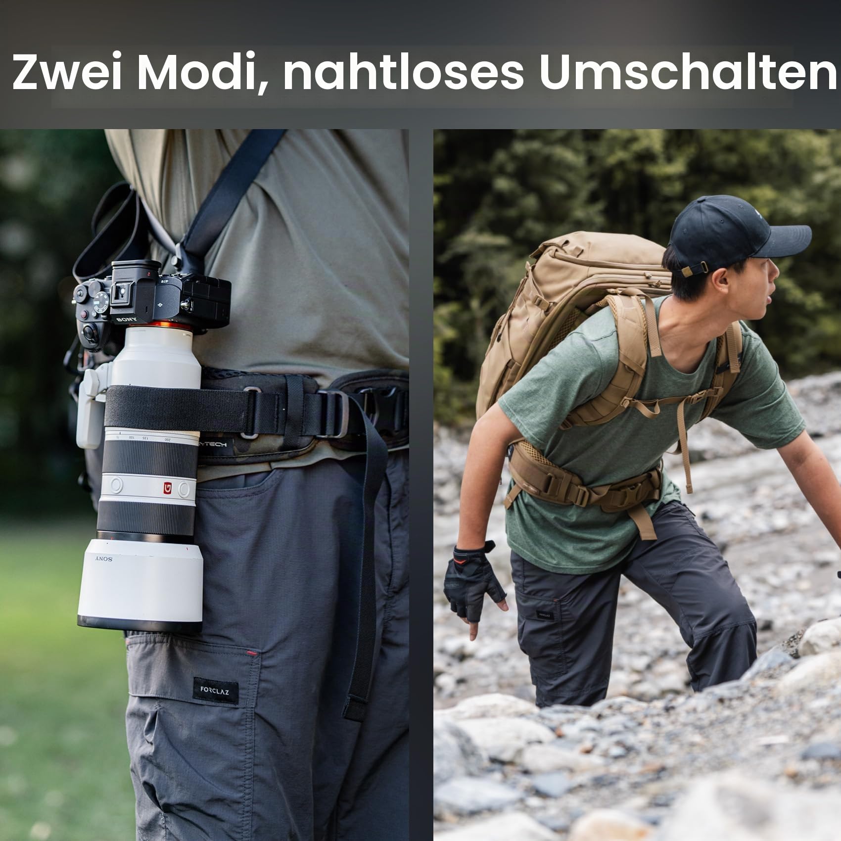 PGYTECH OneMo TAC Kamerarucksack 35L+ OneMo Kamera Hüftgurt