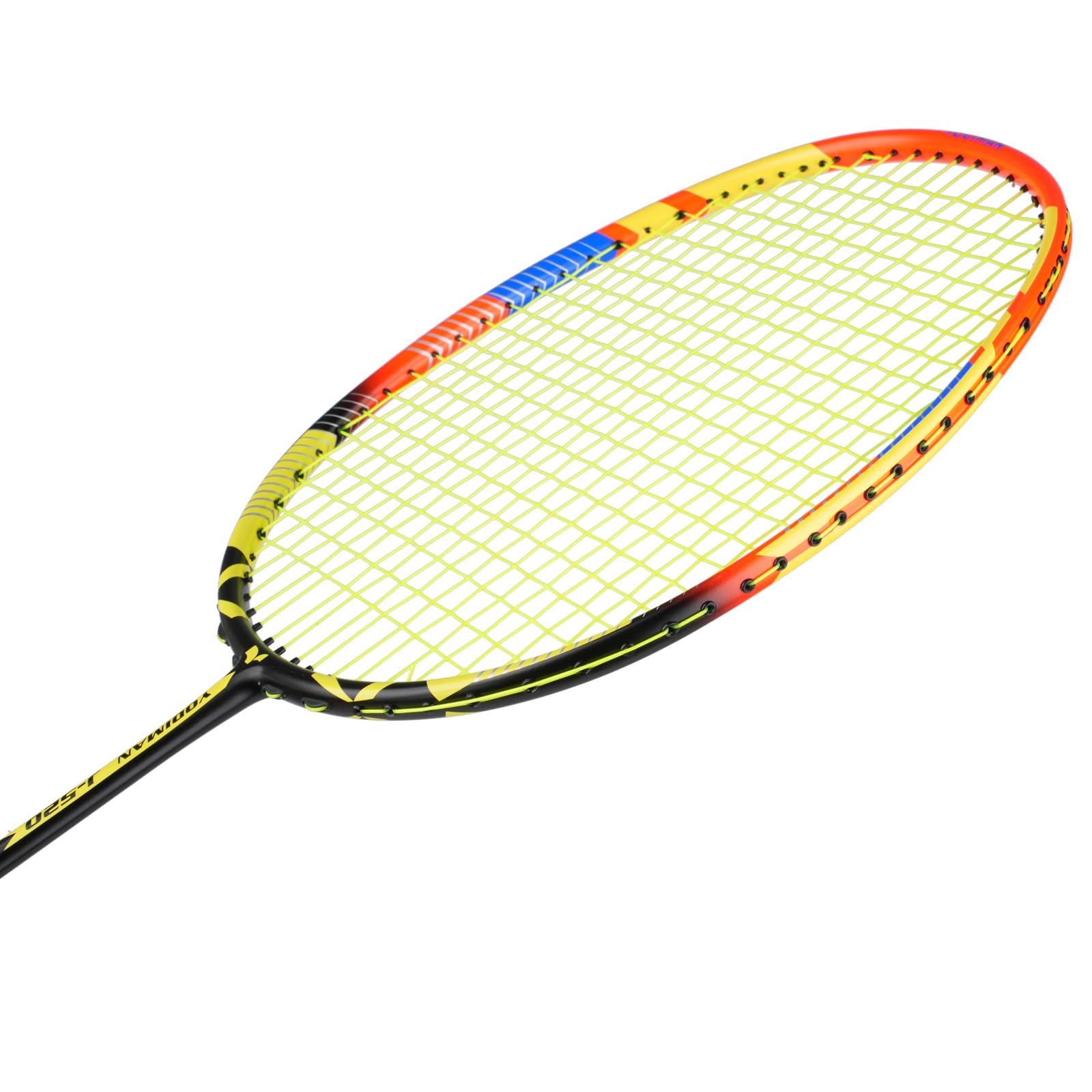 Set di 4 racchette da badminton in grafite ultra leggere, con 2 tasche per il trasporto, 70-74 g, manico e telaio precaricato, ideali per famiglia, allenamento e attività all'aperto