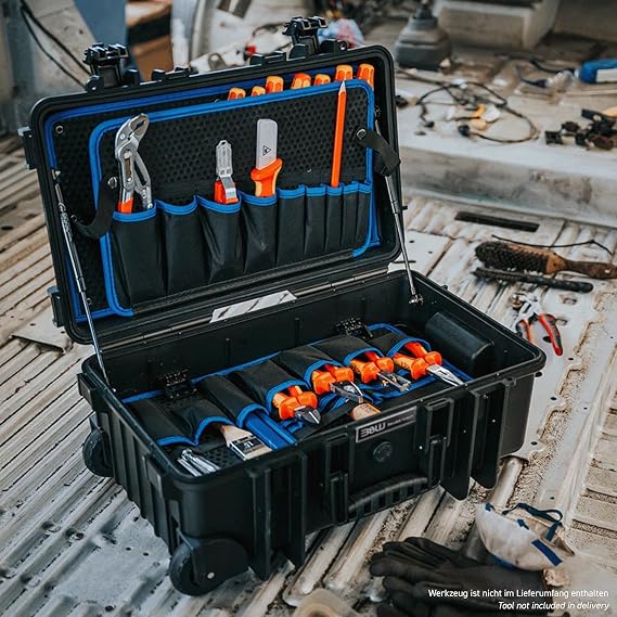 B&W JUMBO 6600 mobile tool case with tool pockets (PP case, volume 26.4 l, 50 x 28.5 x 18.5 cm inner) 117.20/P, tools not included