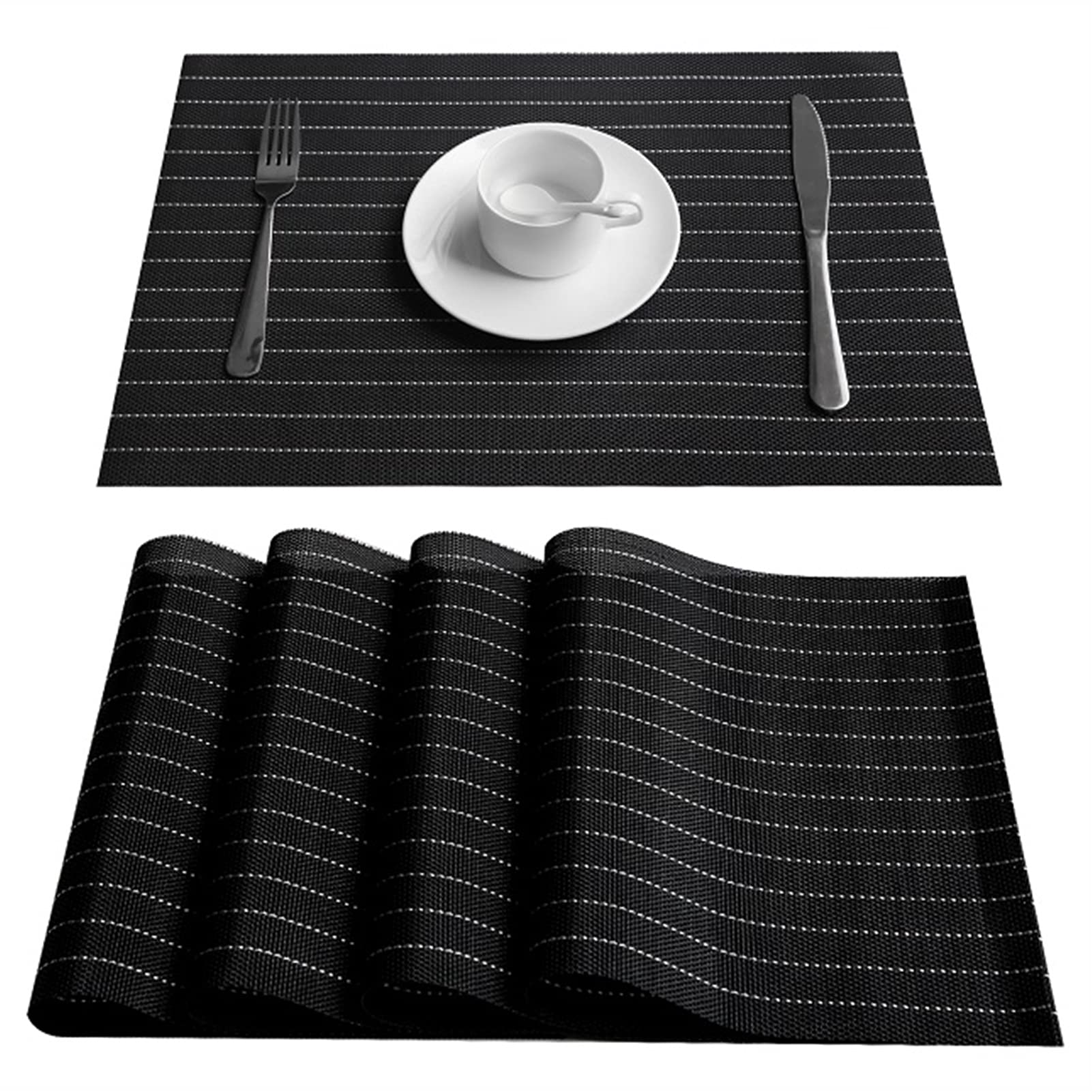 Linge de table moderne en PVC résistant : tapis de table au design soigné pour repas