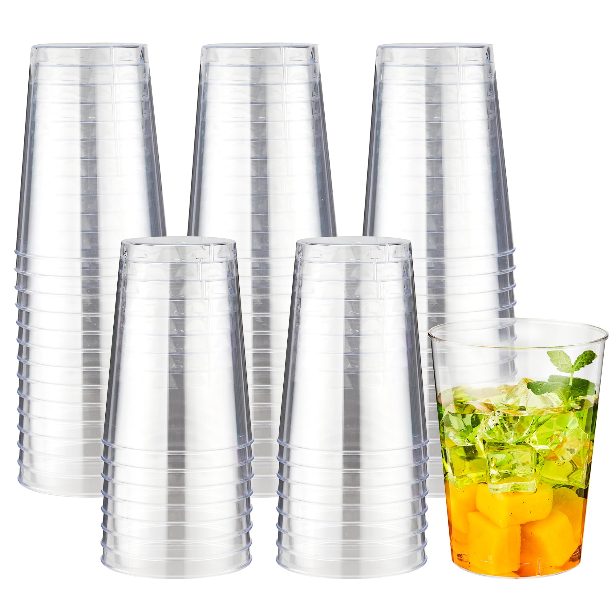 RACETOP 9 oz Clear Plastic Cups 100 packs, Perfect for Parties, Wedding — Amazon image 14