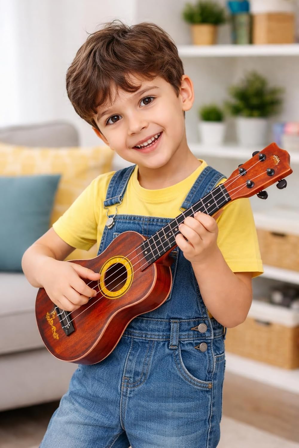 Toy Guitar for Kids 17 Inch | Acoustic Music Instrument Learning Toy, Educational Guitar for Beginners, Musical Development for Children Boys & Girls, Creative Play Gift-picture-14
