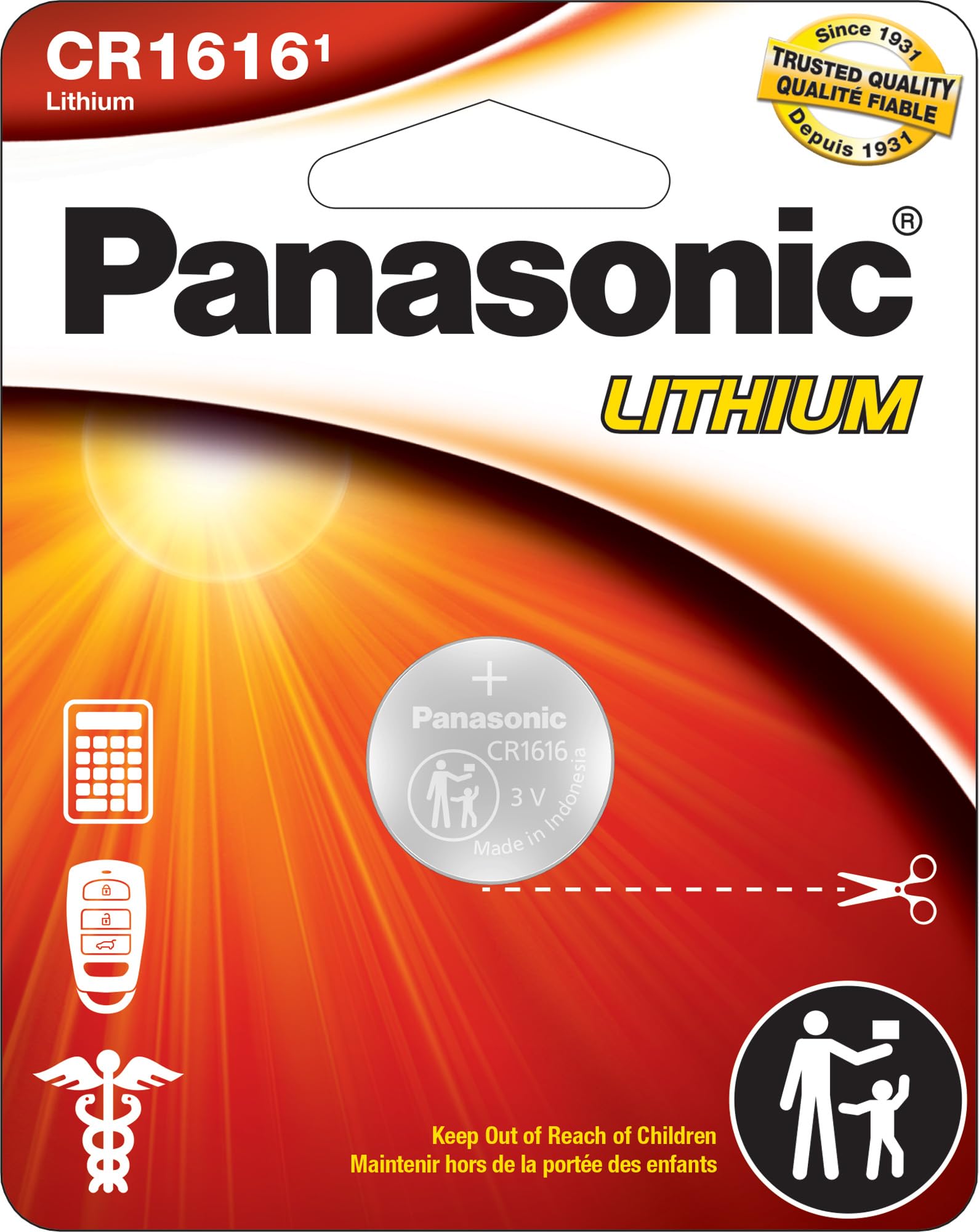 Amazon.com: Panasonic CR1616 3.0 Volt Long Lasting Lithium Coin