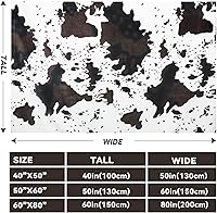 Vista 8 de Manta Bonita con Estampado de Vaca Suave y Cálida Manta Decoración del Hogar Occidental Regalos de Vaca para Mujeres Artículos con Estampado de Vaca