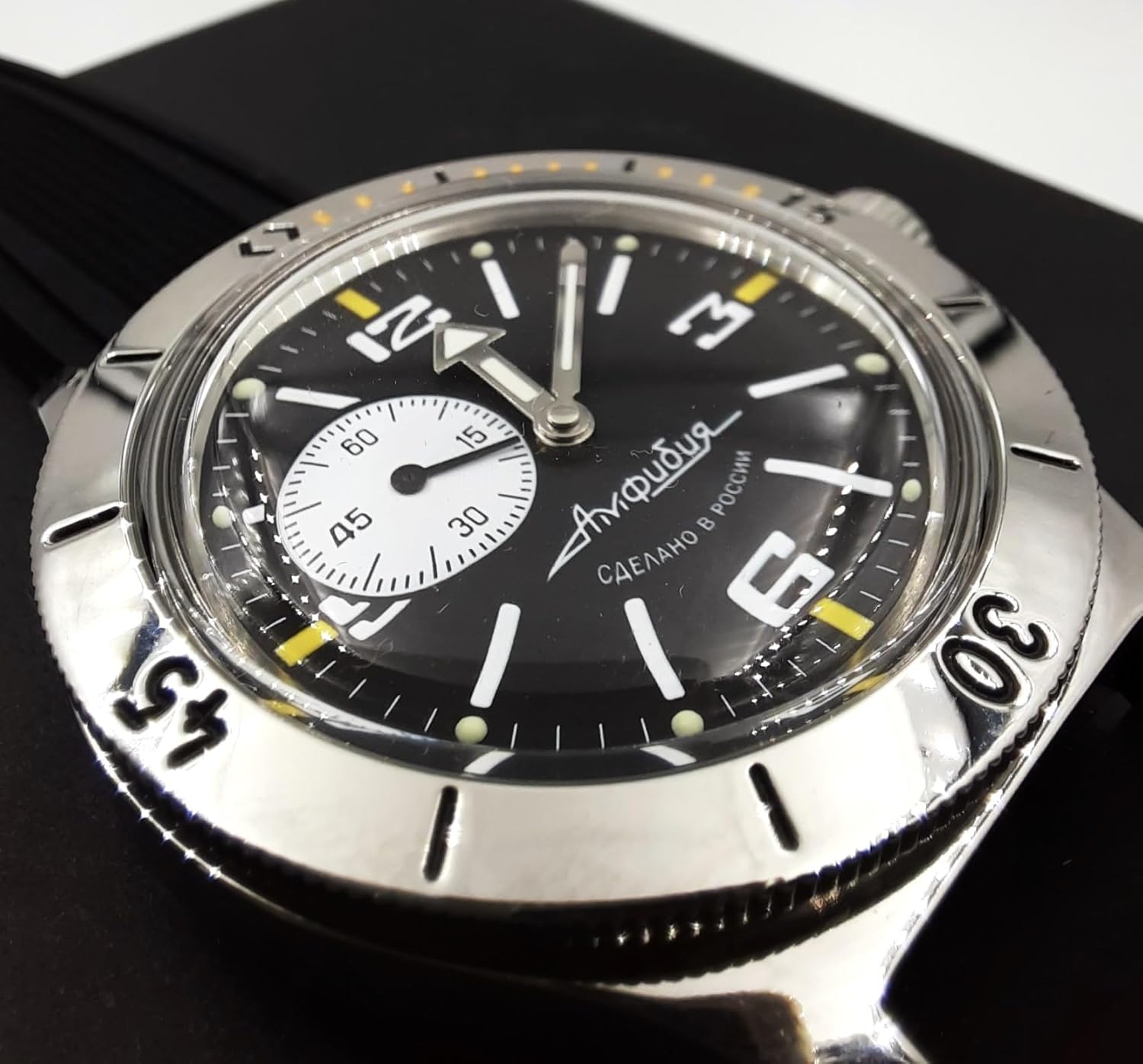 Vostok Original Mens Watch Amphibia 12073B Mechanical Self-Winding Water Proof 200m