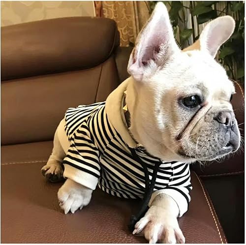 Miniatura 7 de HQREA Sudadera con capucha para perro, ropa de invierno para perro, chaqueta de diseño clásico, ropa exterior de Bulldog francés Teddy Pug Schnauzer