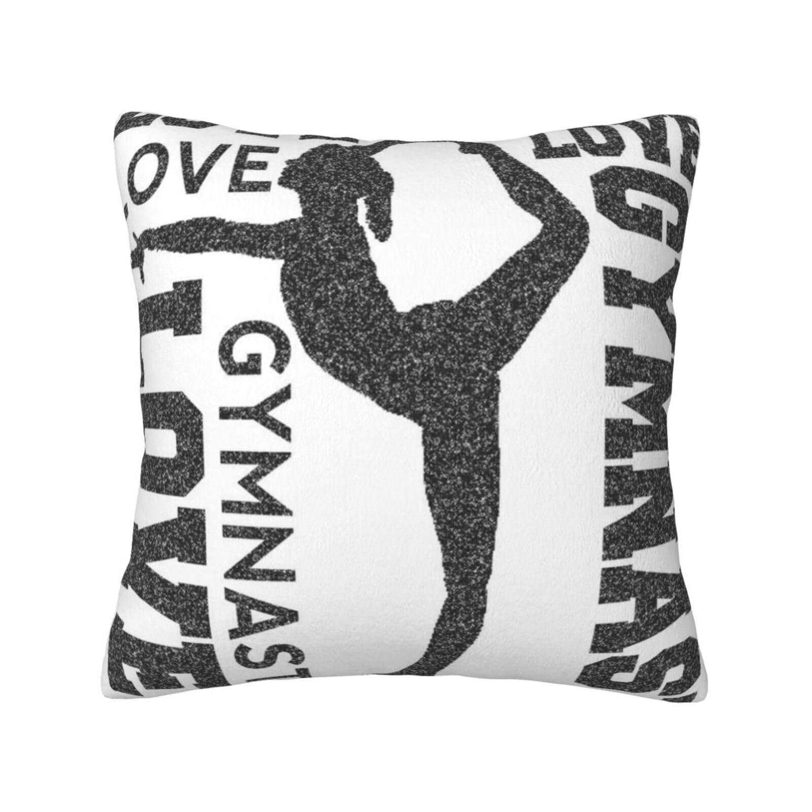 YFSGDLBN love gymnastics printed Velvet pillowcase decorative Cushion Cover