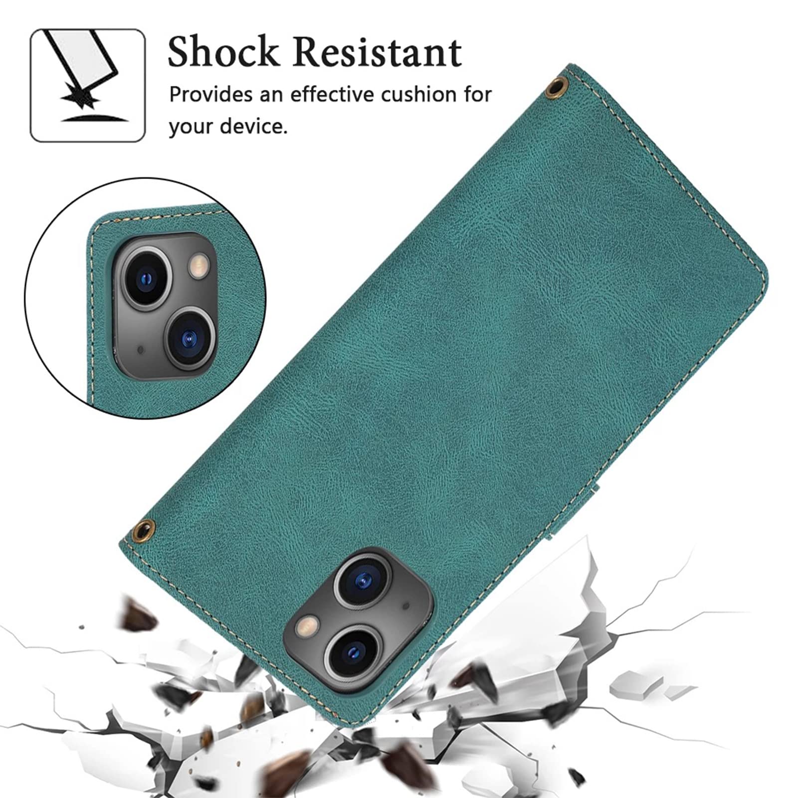 Custodia a portafoglio per iPhone 13/13 Mini/13 Pro/13 Pro
