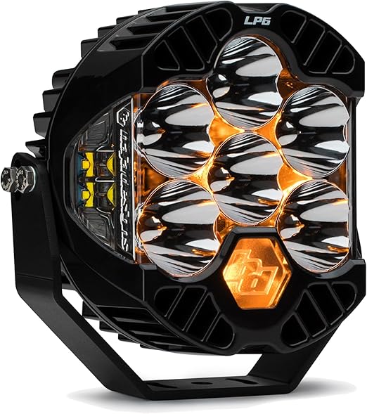Baja Designs LP6 Pro LED Light Pod - Auxiliary Lighting for Jeeps, Off Road 4x4, Truck, UTV (Spot Lens; Clear)