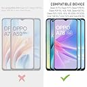 SupCares Tempered Glass for Oppo A77S, A77, A78, A59, A18, A38, K10, A15, A15S, A31, Vivo Y28, Y17S and Y56 (6.56 Inch) With Installation Kit| 9H Edge to Edge Screen Protector | Black gallery image