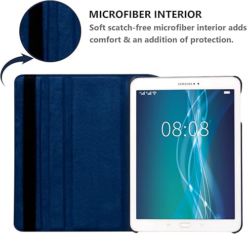 Miniatura 4 de Funda para Samsung Galaxy Tab S3 9.7 pulgadas 2017 (SM-T820 SM-T825 SM-T827), 360 grados giratorio soporte funda protectora completa, con lápiz