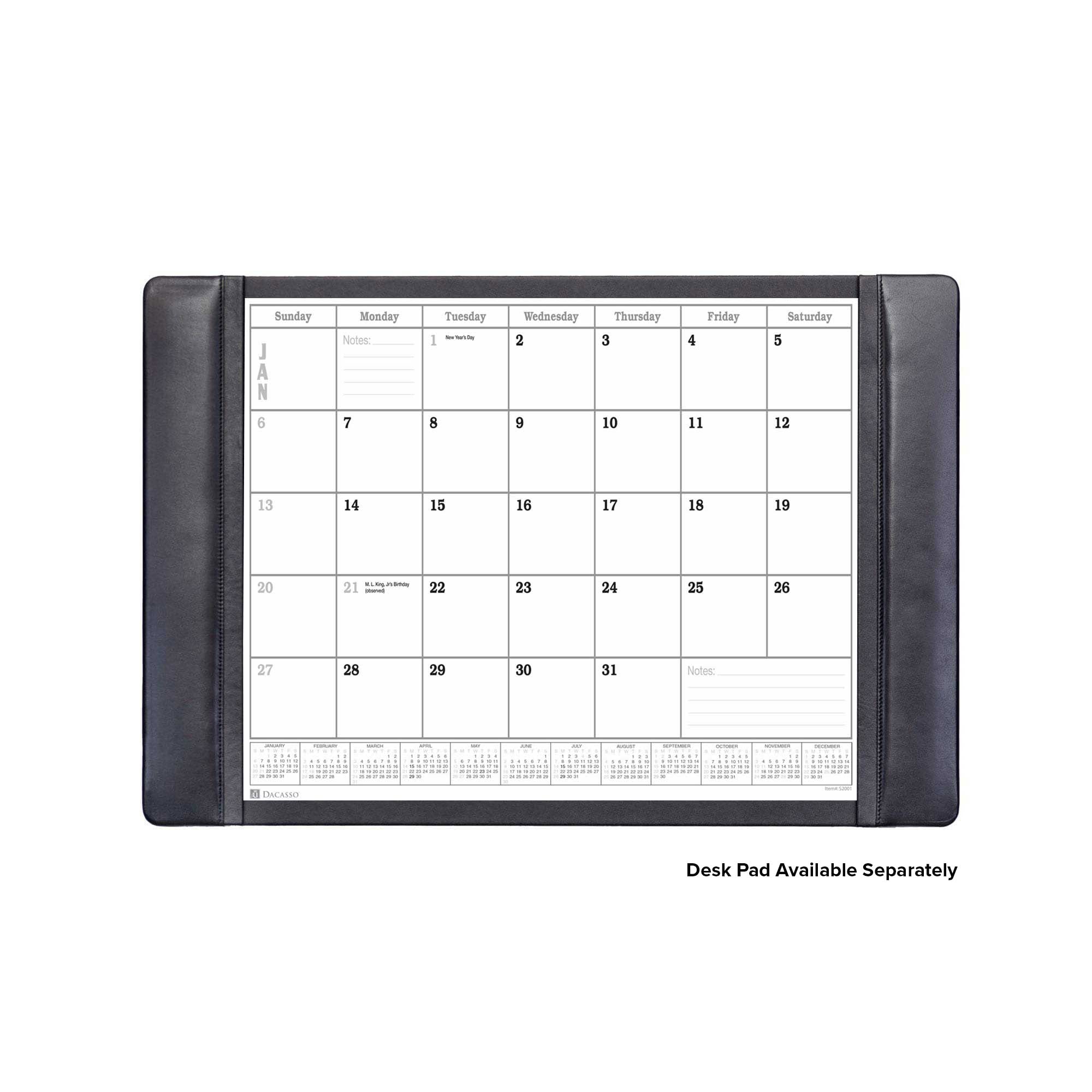 Dacasso Monthly Calendar Refill, 24.5 x 16, White (S2001)