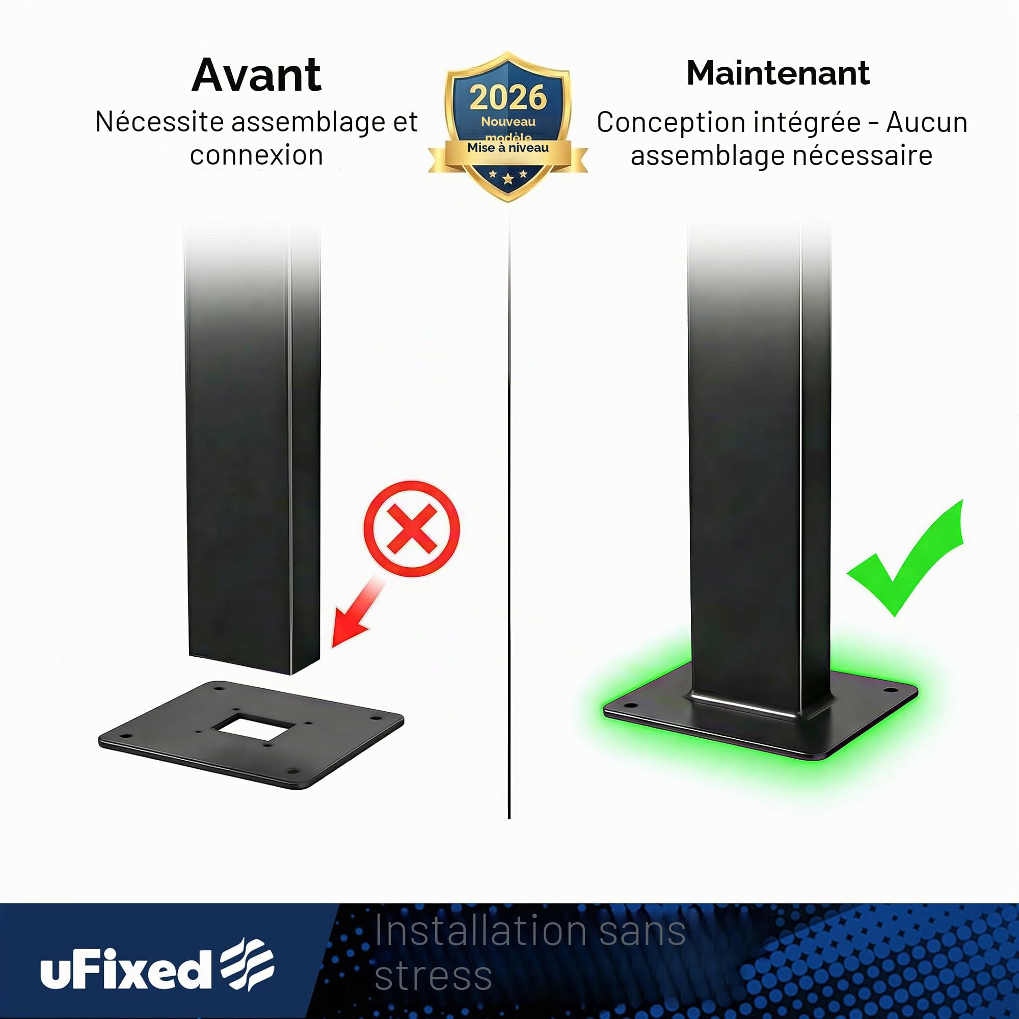 Wallbox - Pied de Support pour borne de Recharge Mobile Tesla - Station de Charge pour l'extérieur - Colonne de Charge pour borne de Recharge Mobile Tesla - Support de borne