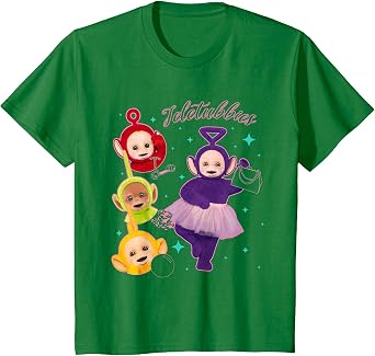 Teletubbies Tinky Winky & Group Sparkle 90s Icon T-Shirt