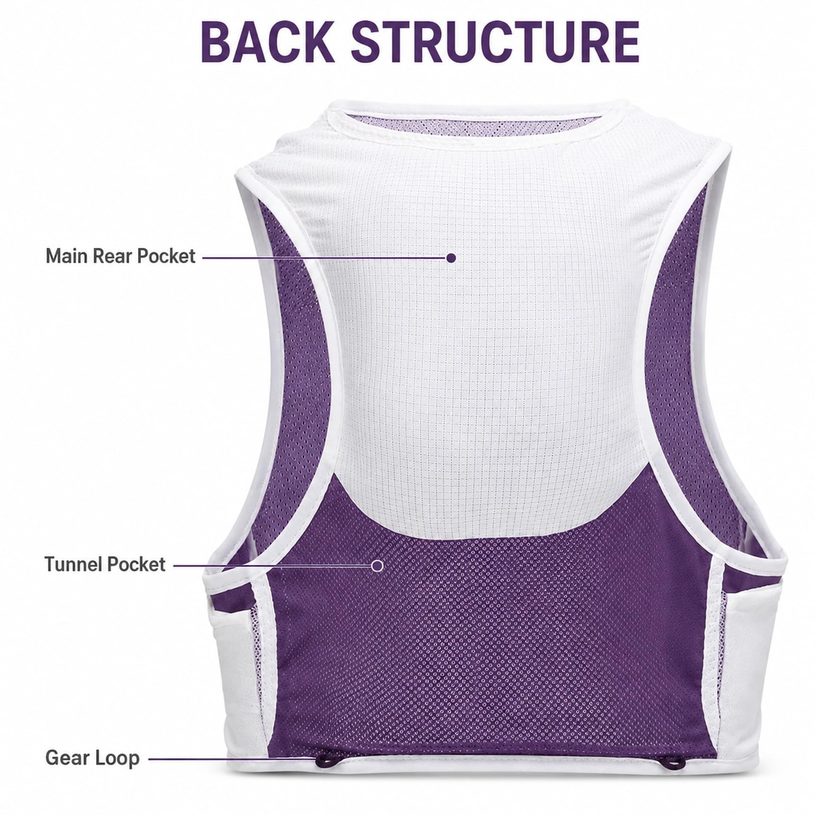 Chaleco Mochila Hidratación Trail 6L Maratón Senderismo Ciclismo