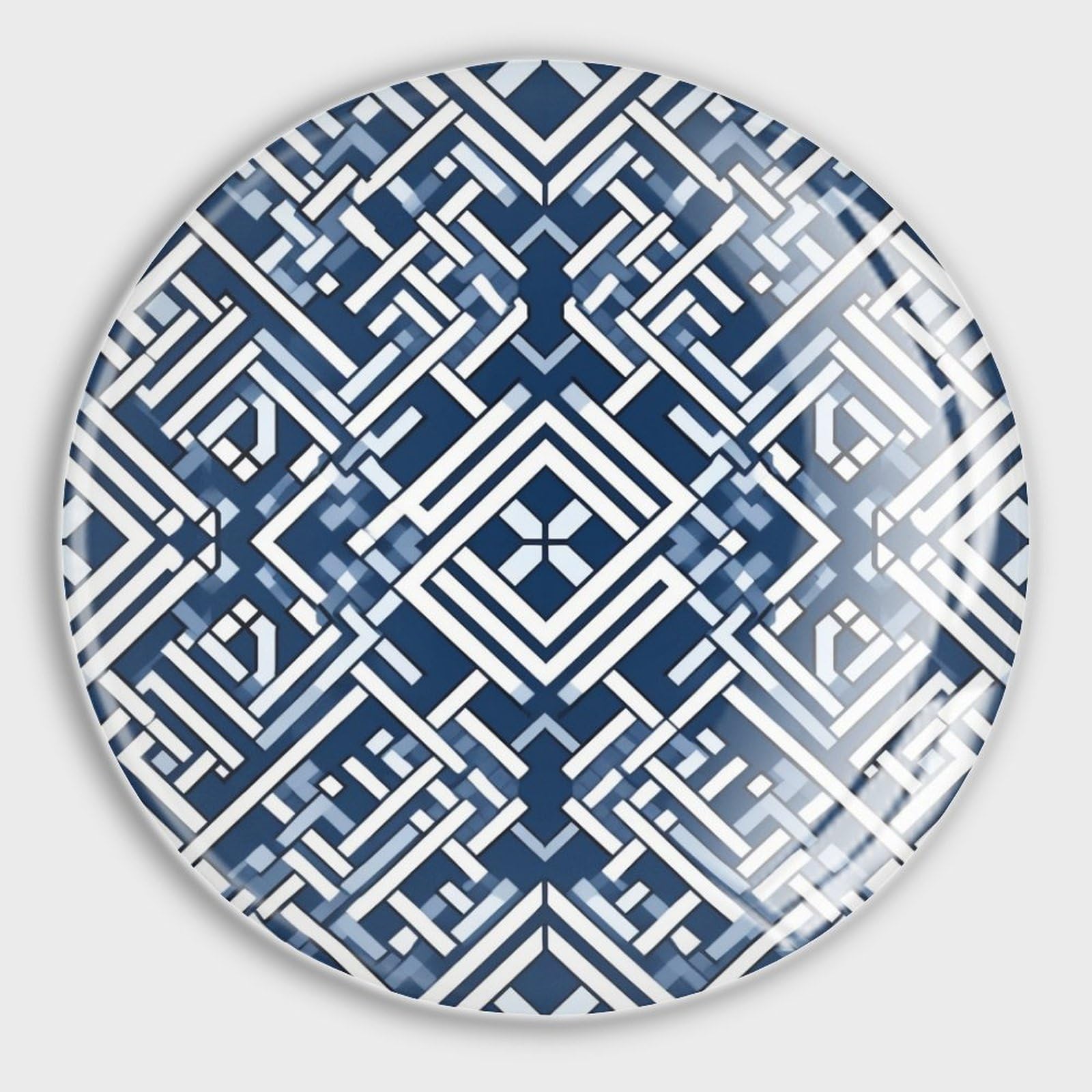 Aimants géométriques bleus hauts de gamme au style asiatique