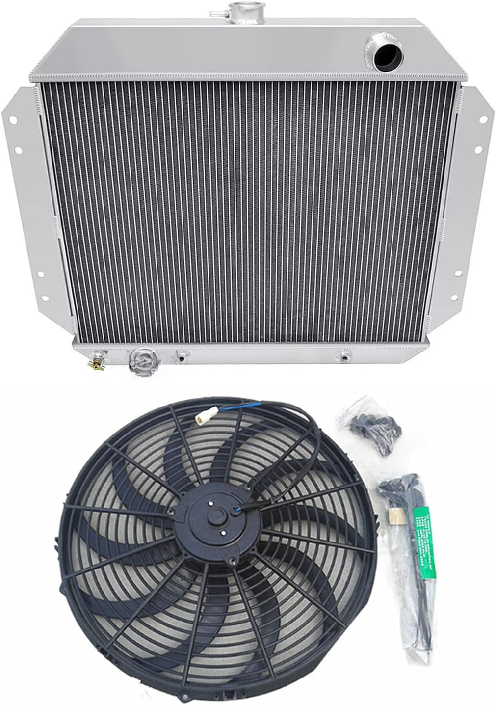 67 F100 Radiator Amazon.com: 5 Rows Full Aluminum Radiator for 1966-1976 Ford F-100 V8 ...